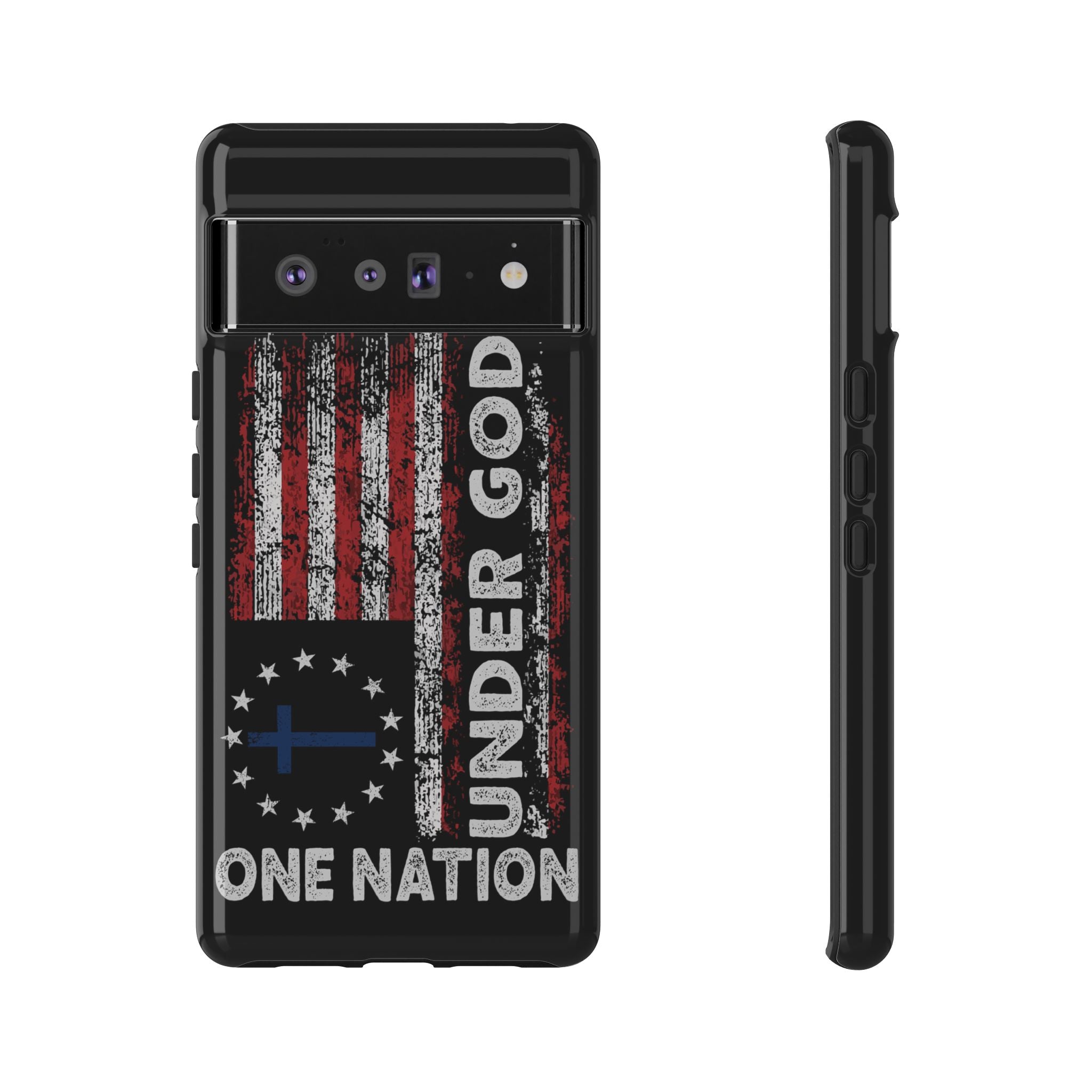 One Nation Under God American Flag - Tough Guard Google Pixel Case