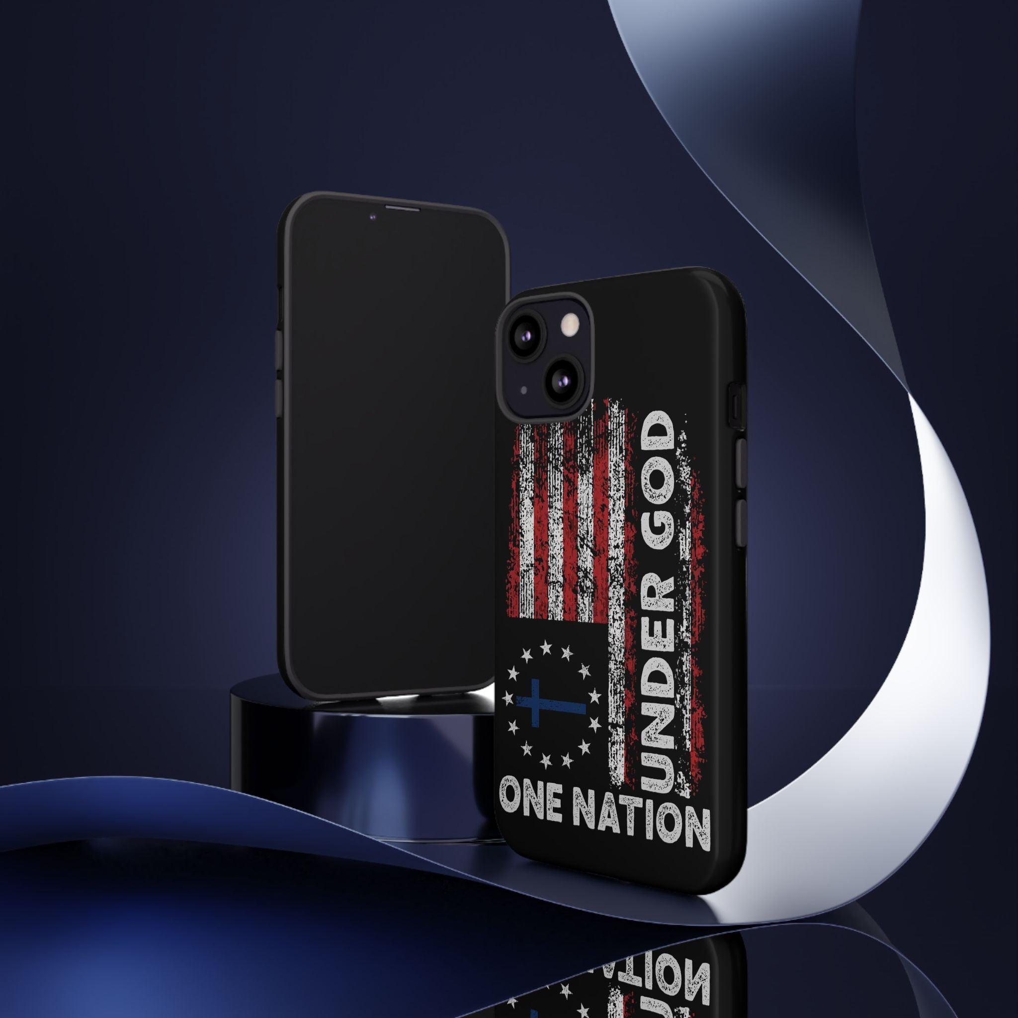 One Nation Under God American Flag - Tough Guard Apple iPhone Case