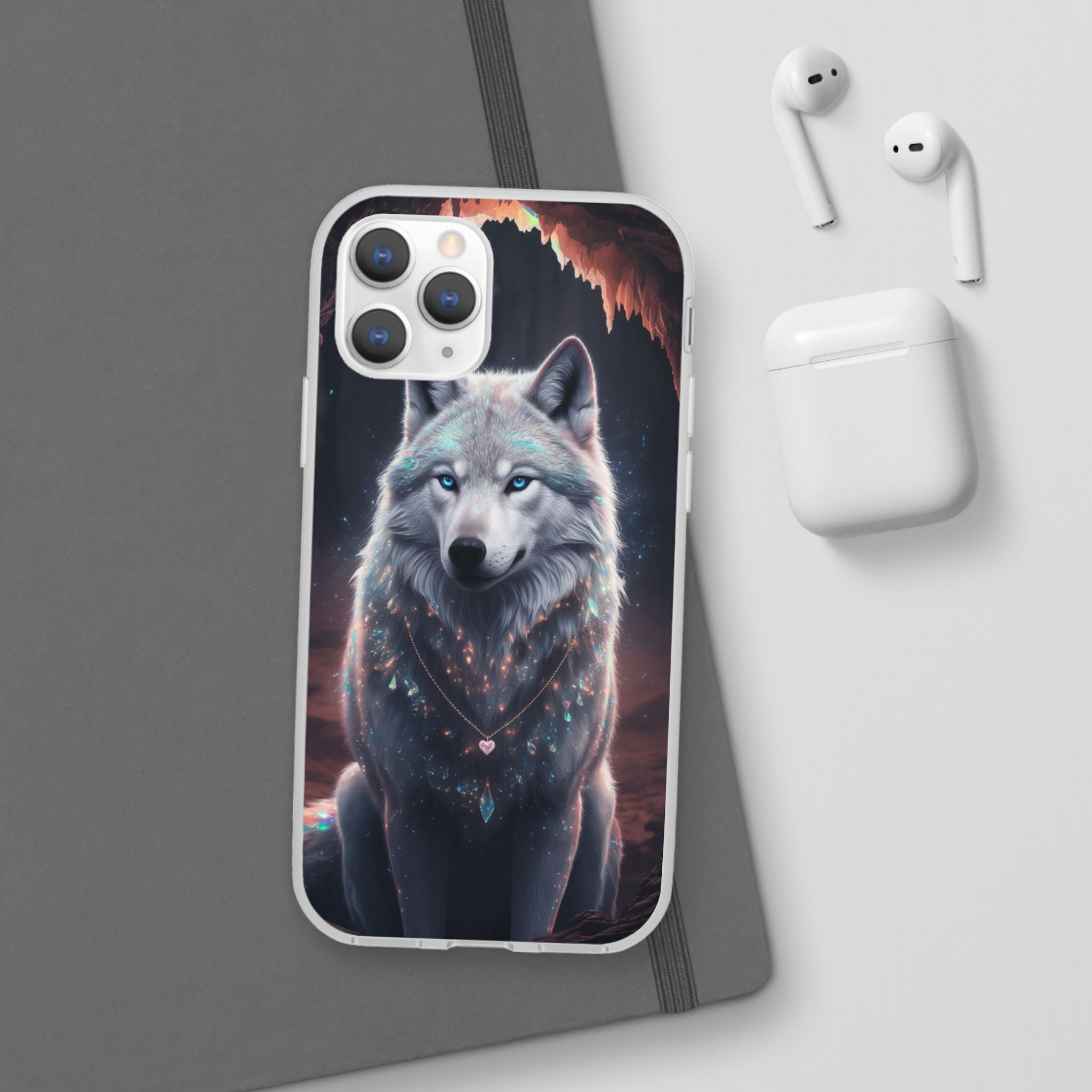 Majestic Guardian Wolf - Flexi Case Apple iPhone