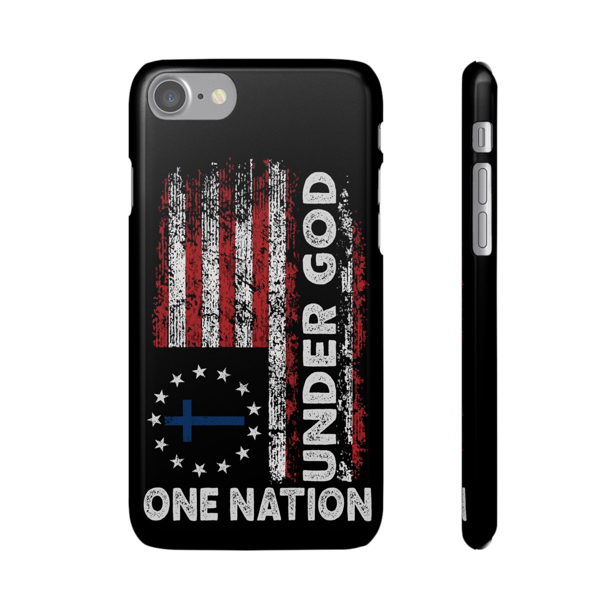 One Nation Under God American Flag - Snap Case Apple iPhone Case