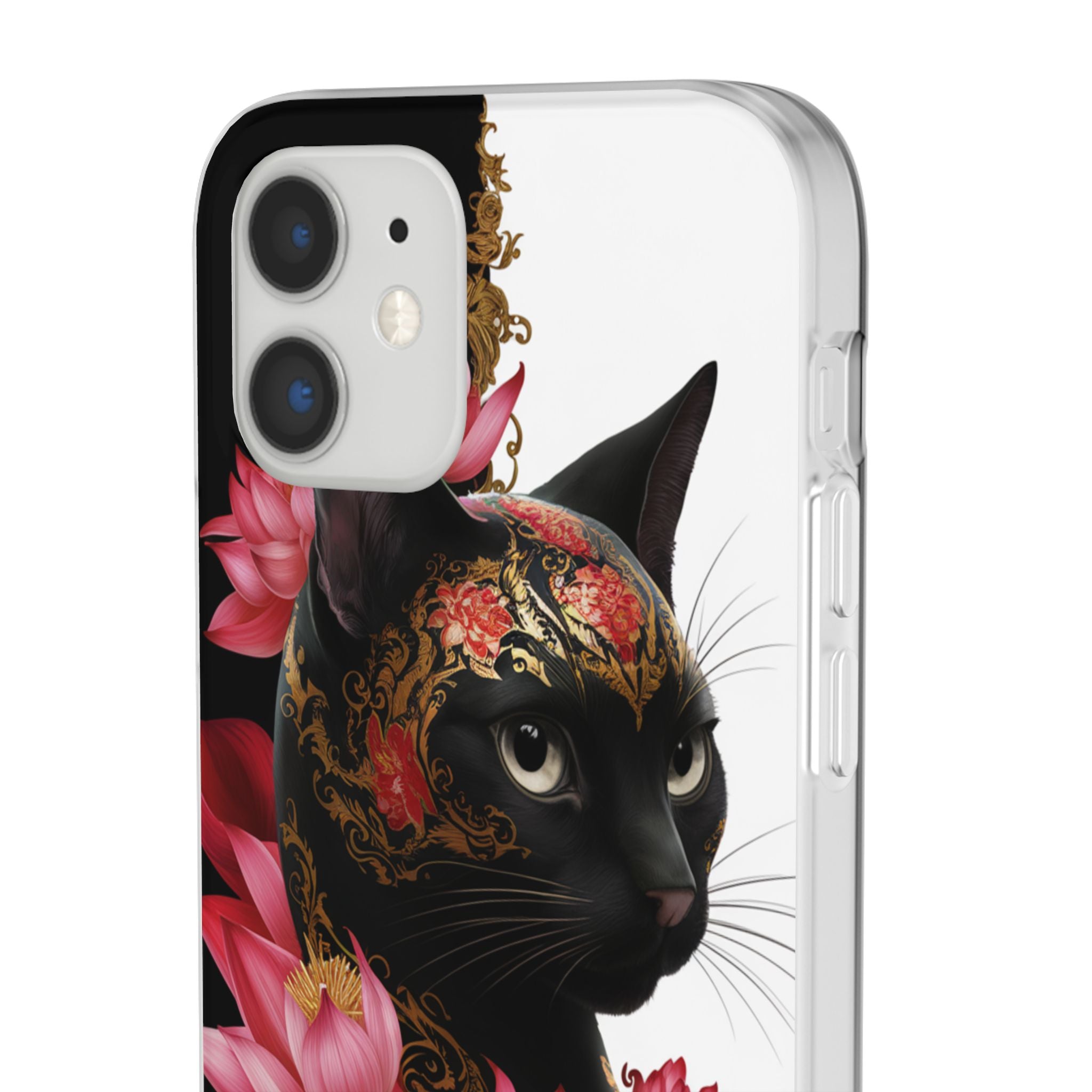 Yin & Yang Mystic Cat - Flexi Case Apple iPhone Case