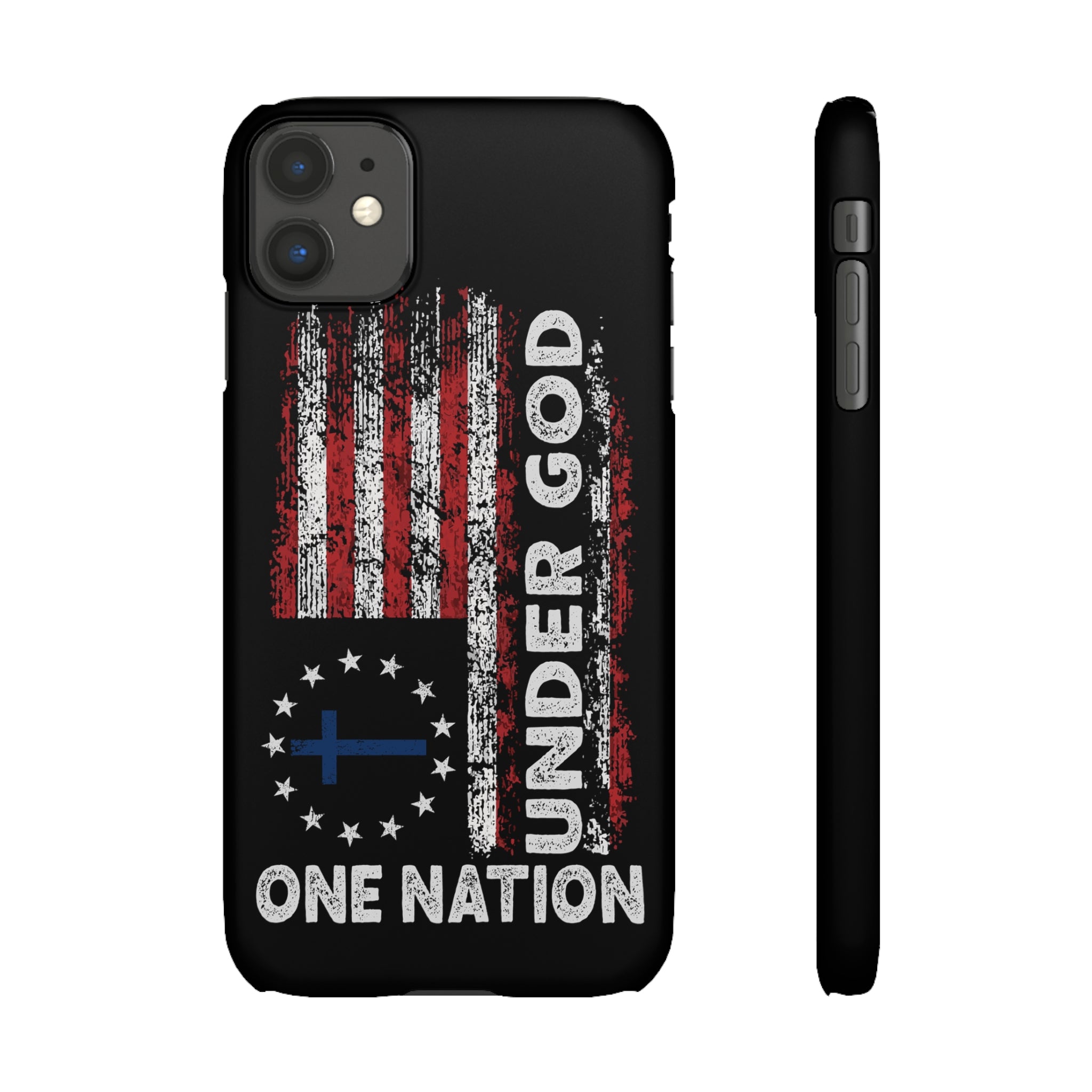 One Nation Under God American Flag - Snap Case Apple iPhone Case