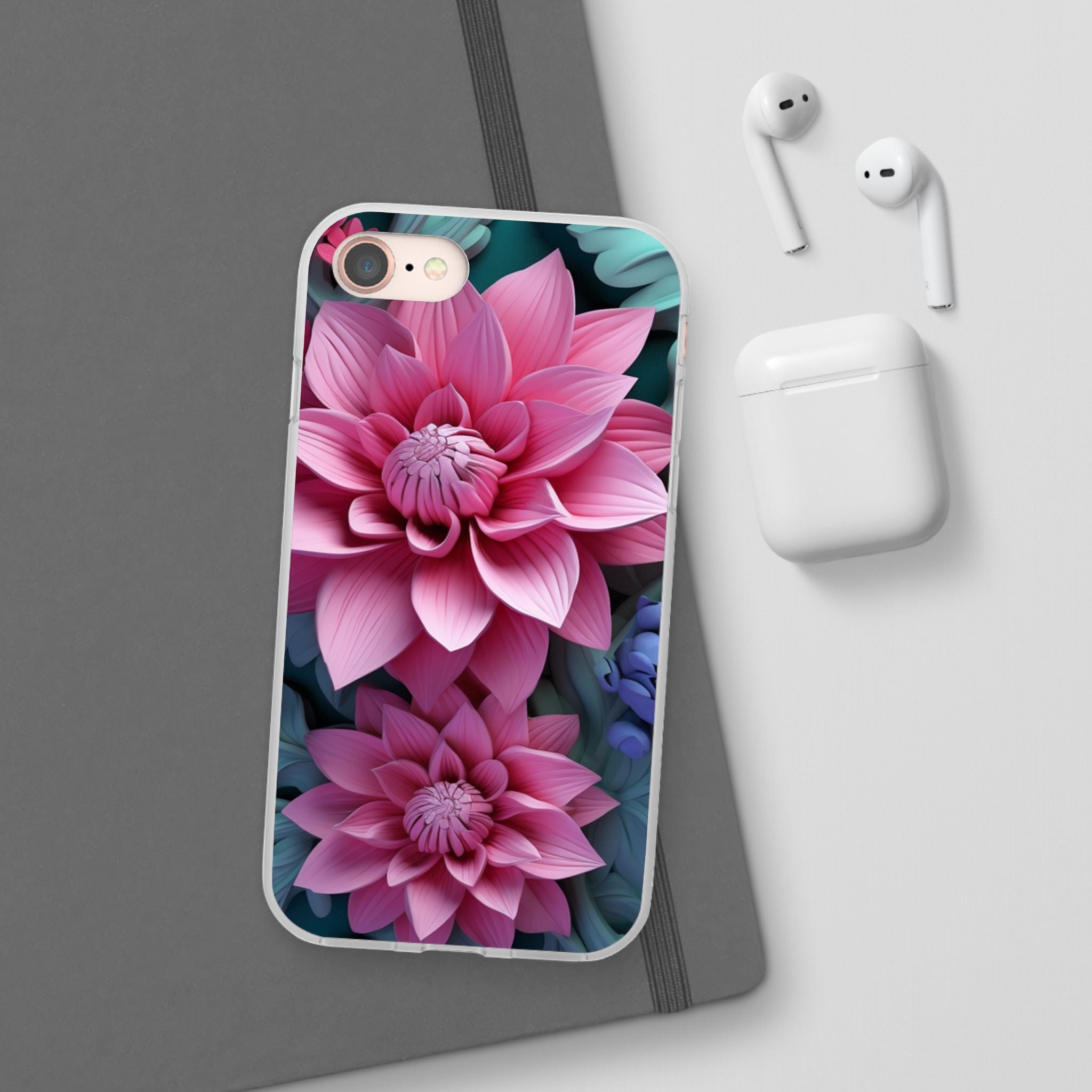 Tropical Pink Flower Flexi Case - Apple iPhone Case