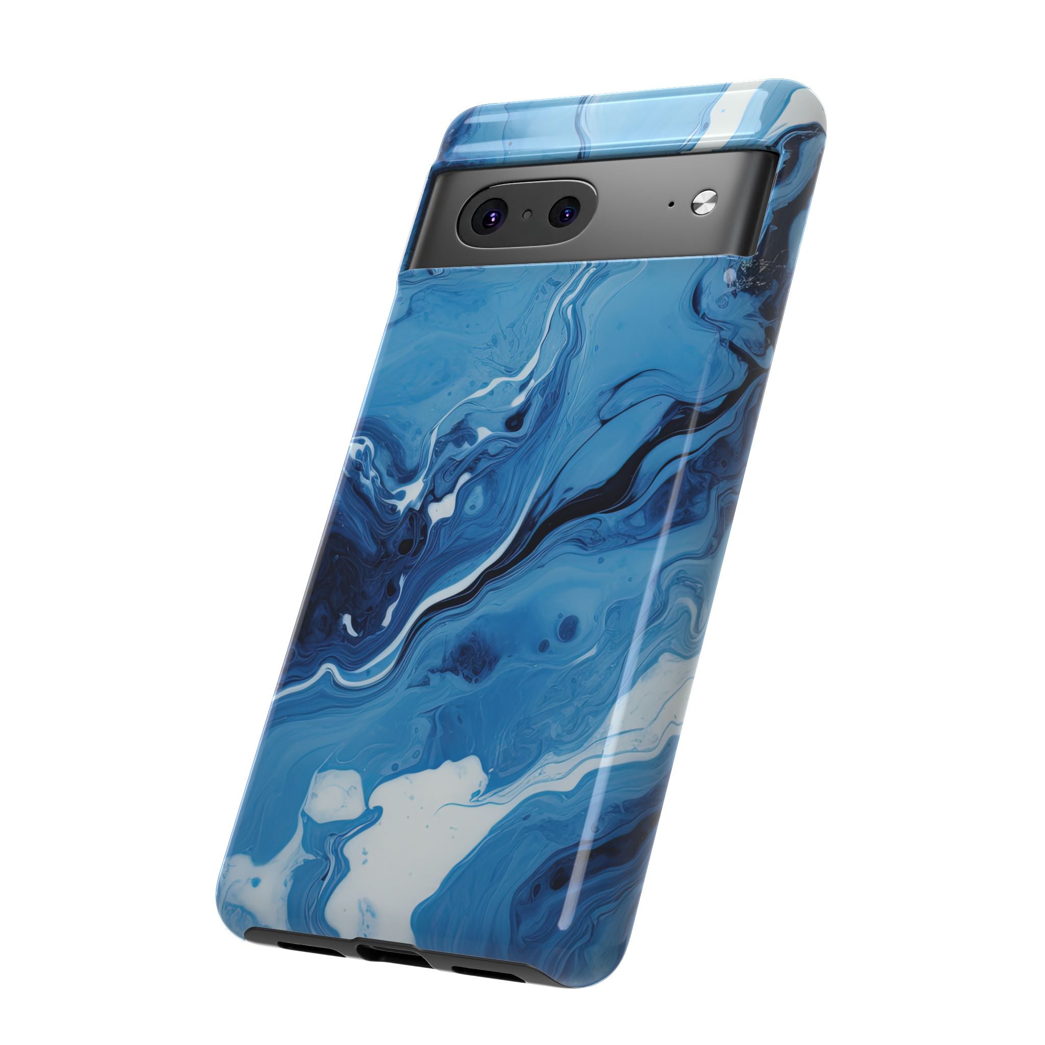 Blue Ocean Wave Marble - Tough Guard Google Pixel Case