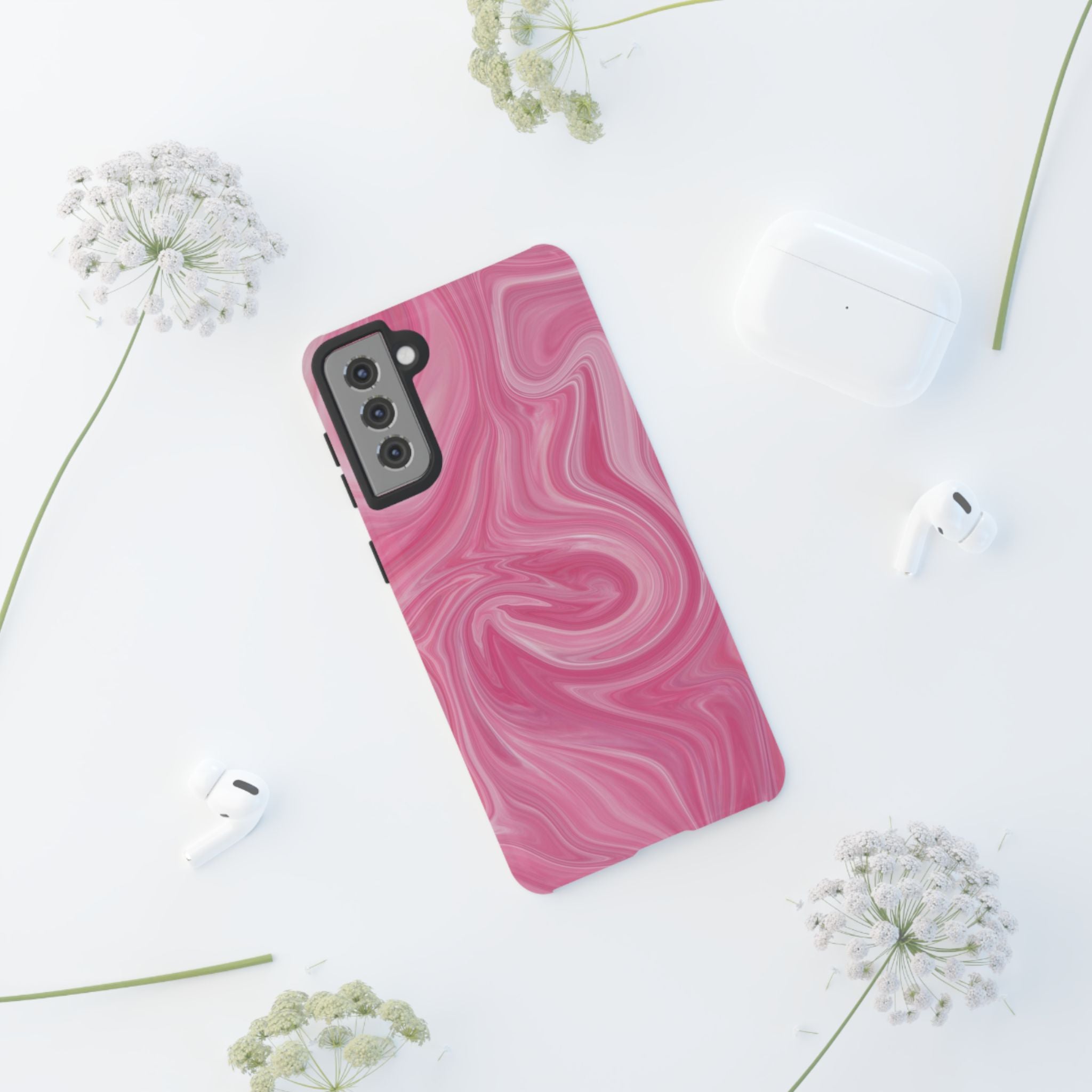 Pink Blush Marble - Tough Guard Samsung Galaxy Case