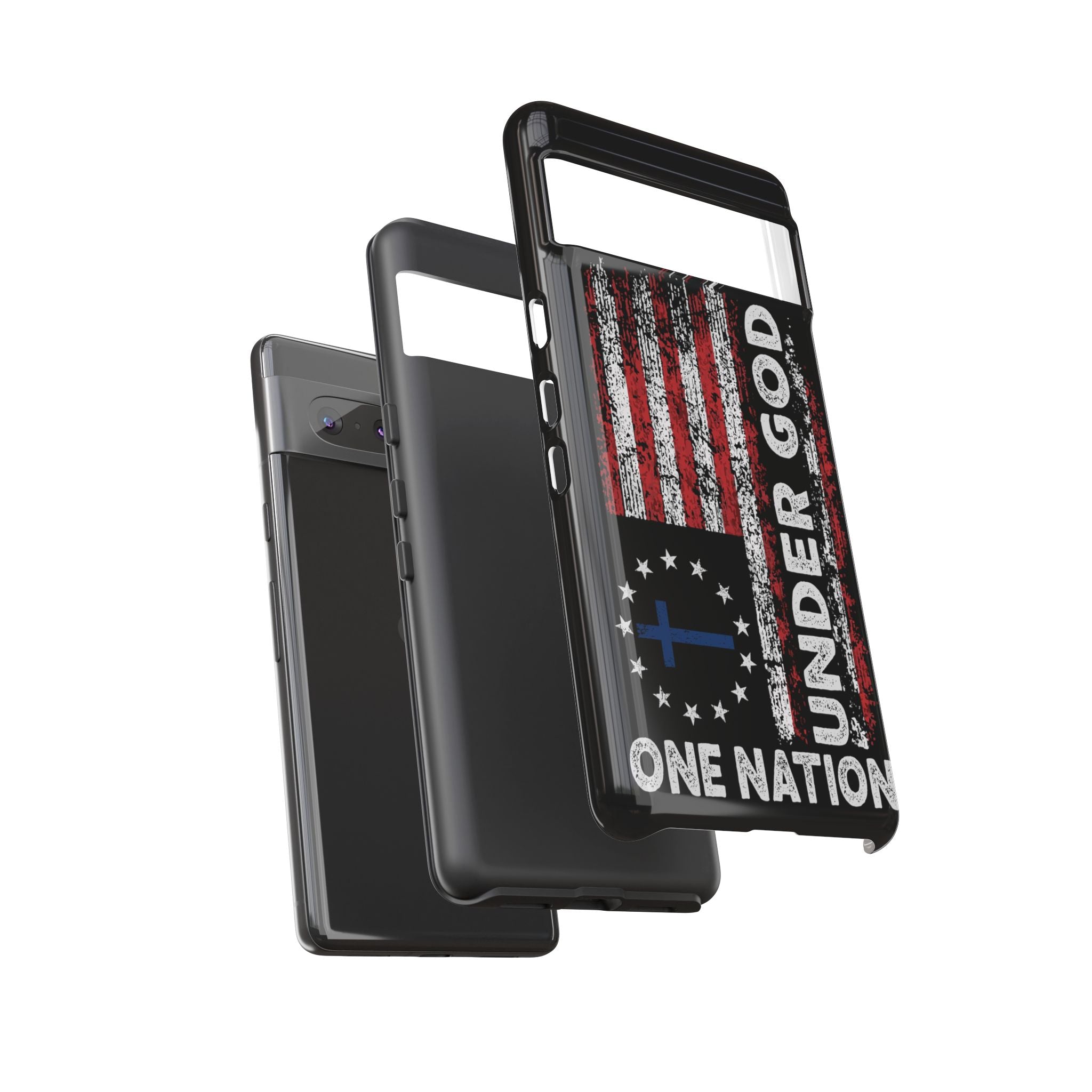 One Nation Under God American Flag - Tough Guard Google Pixel Case