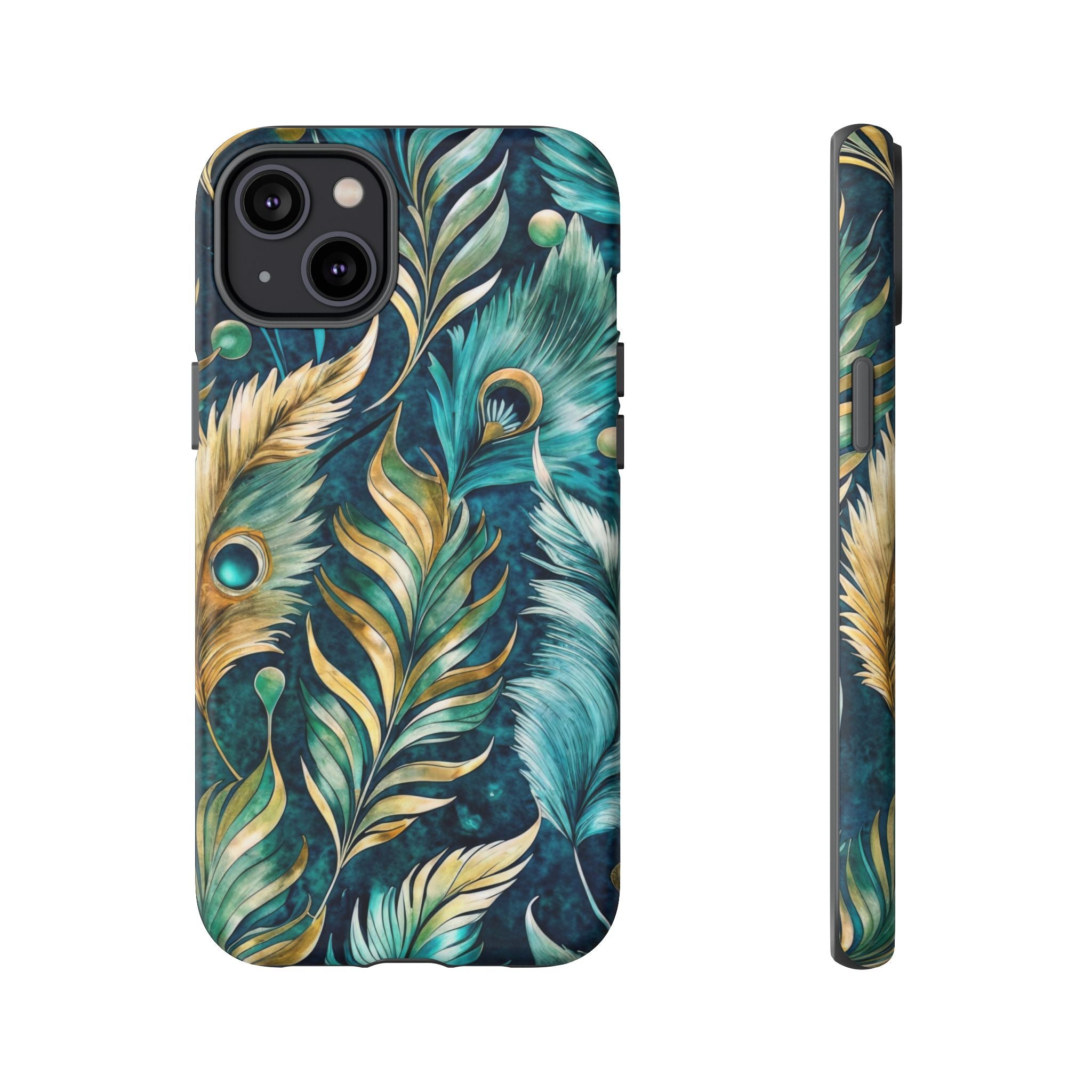 Peacock Feathers - Tough Guard Apple iPhone Case