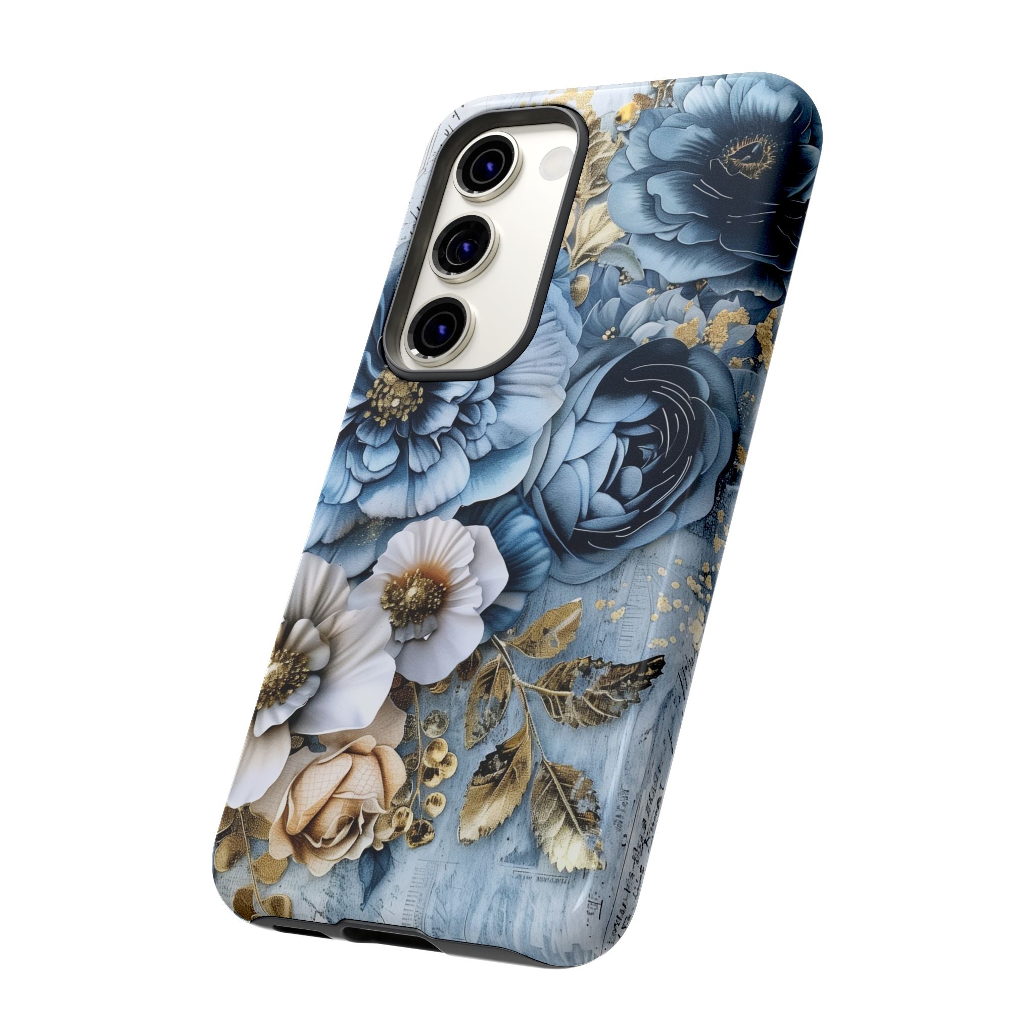 Blooming Blue Floral Bouquet - Tough Guard Samsung Galaxy Case