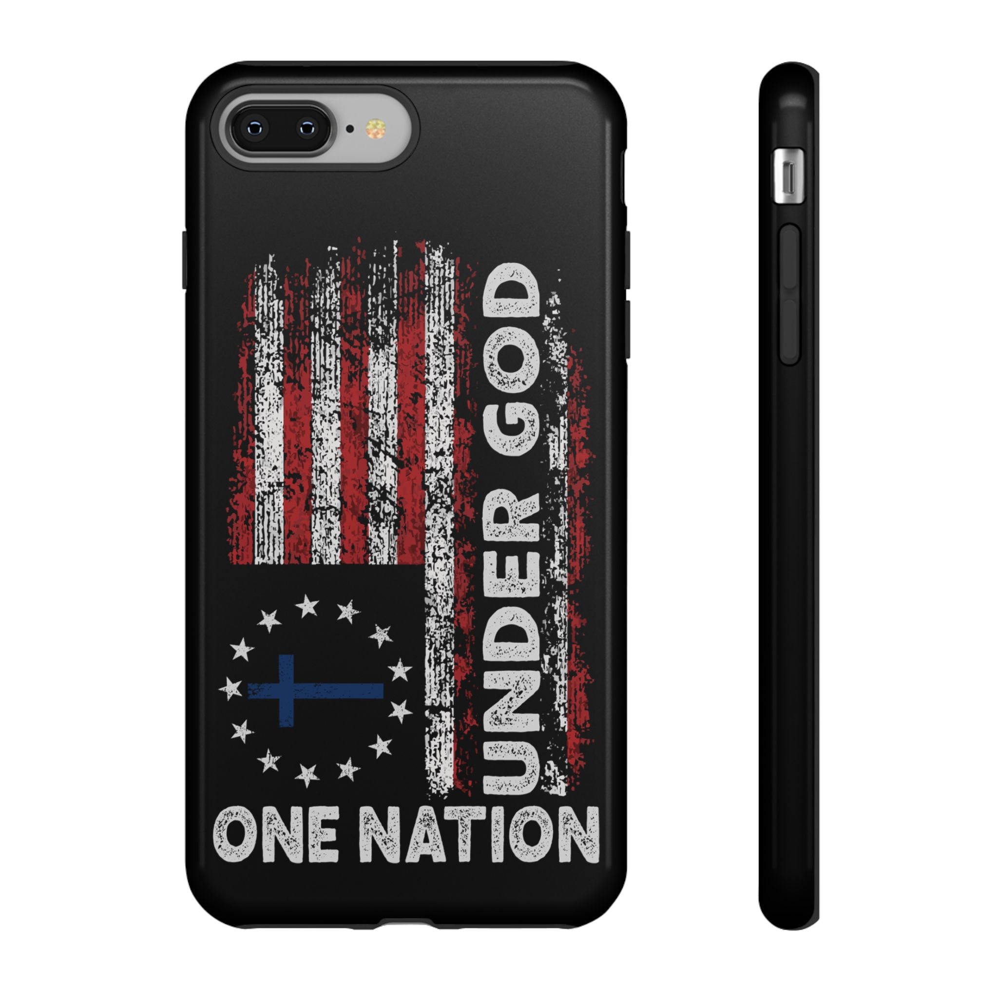 One Nation Under God American Flag - Tough Guard Apple iPhone Case