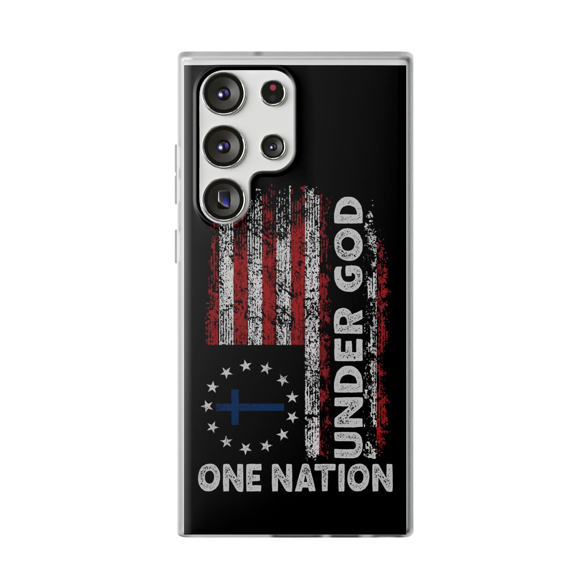 One Nation Under God American Flag - Flexi Case Samsung Galaxy Case