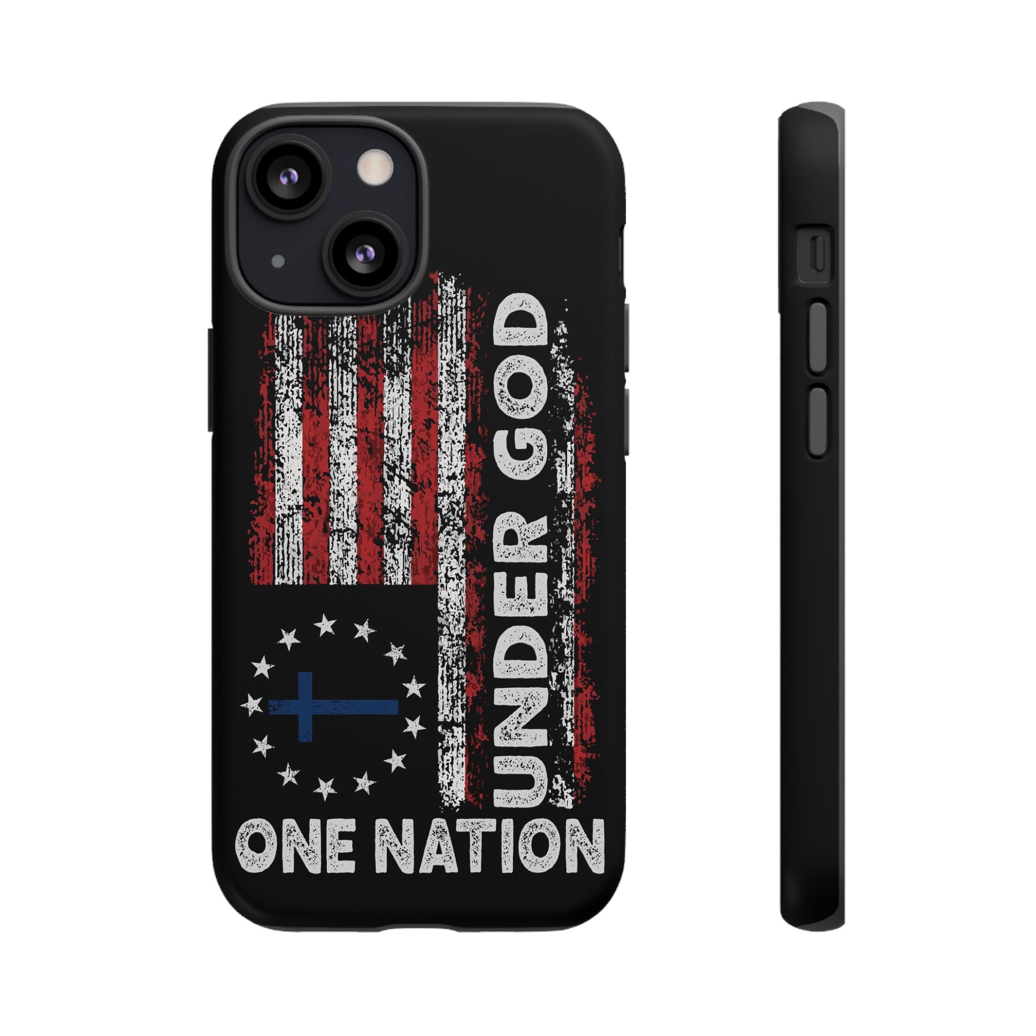 One Nation Under God American Flag - Tough Guard Apple iPhone Case