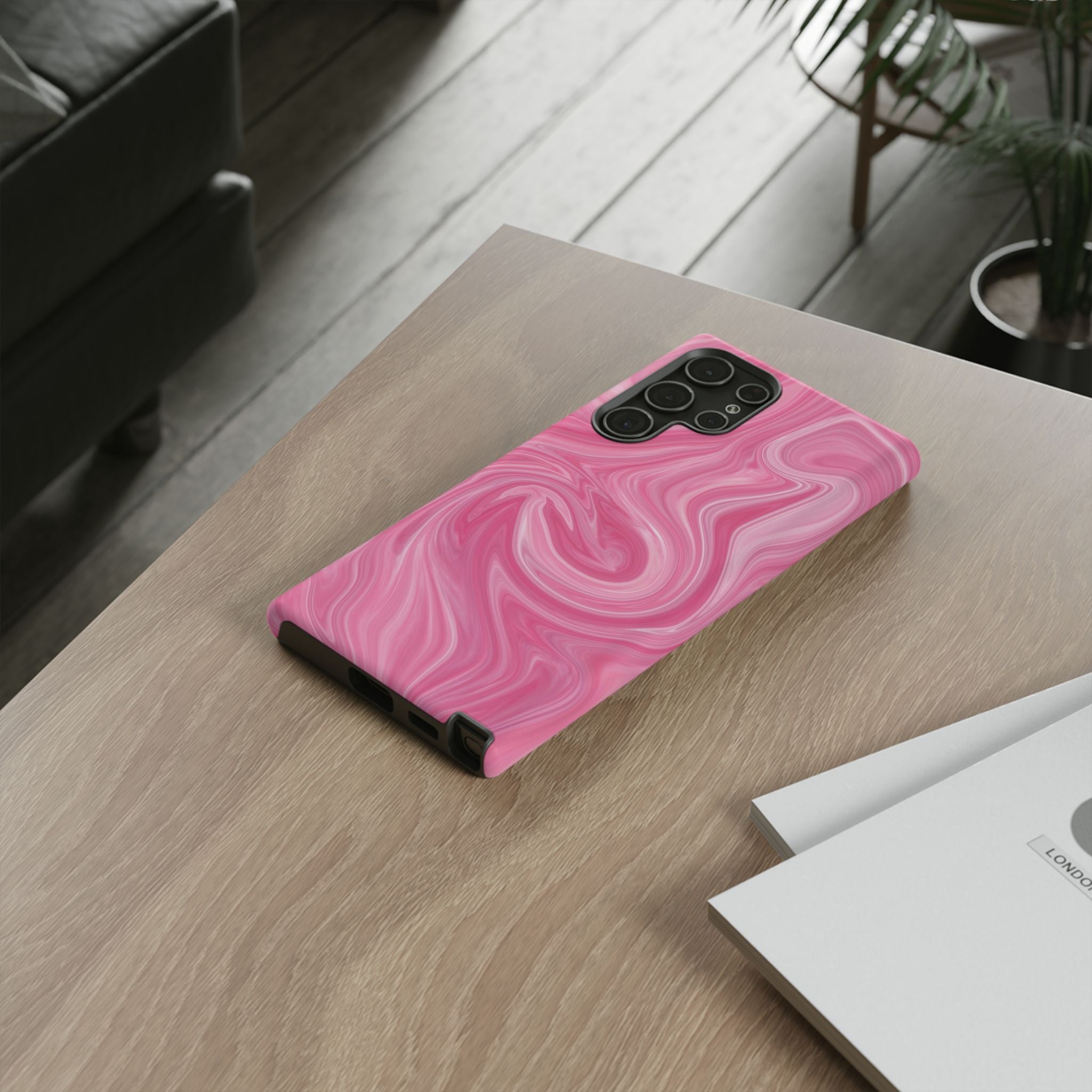 Pink Blush Marble - Tough Guard Samsung Galaxy Case