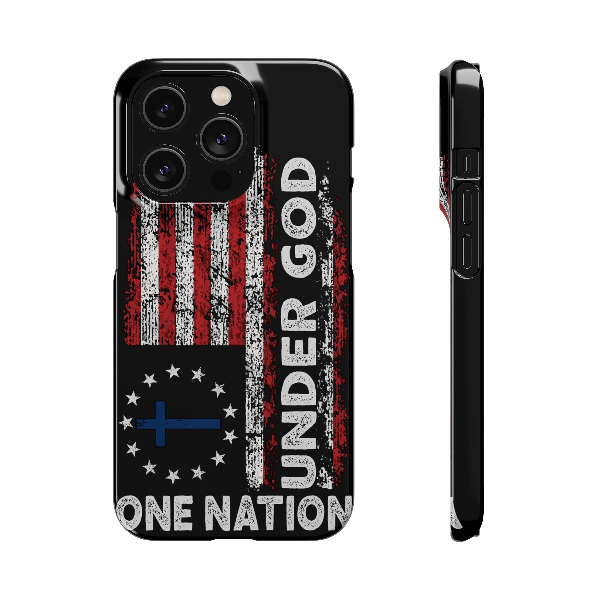 One Nation Under God American Flag - Snap Case Apple iPhone Case