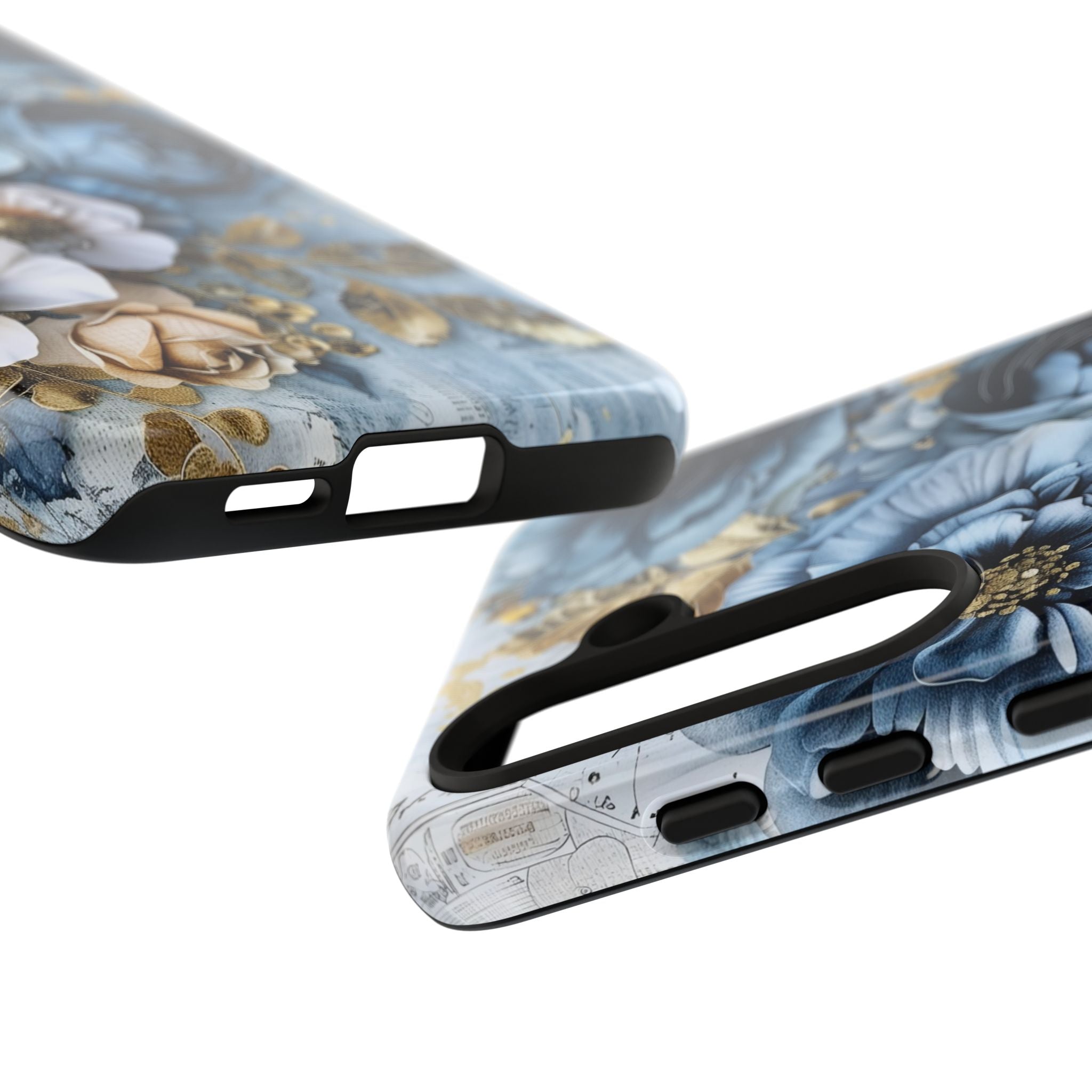Blooming Blue Floral Bouquet - Tough Guard Samsung Galaxy Case