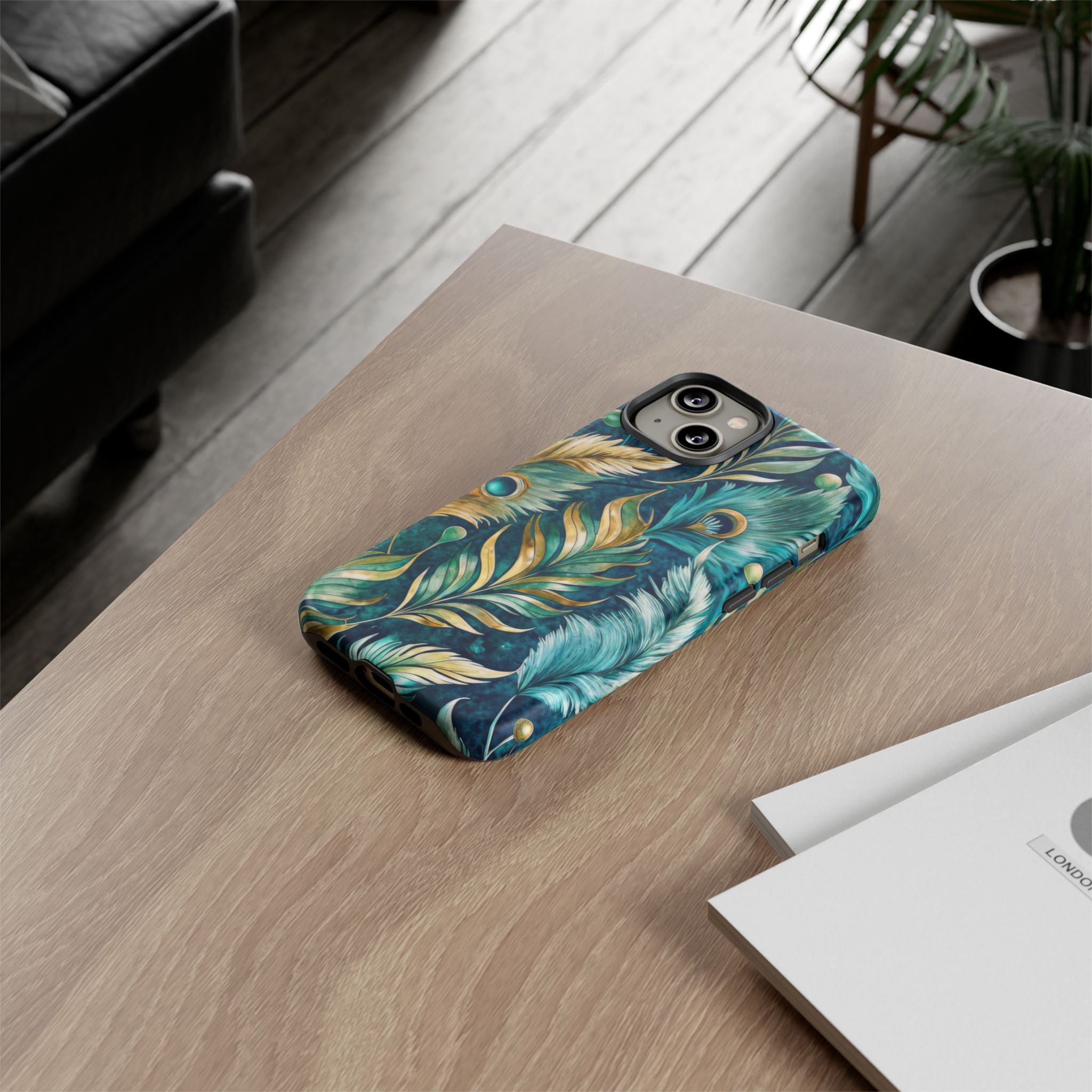 Peacock Feathers - Tough Guard Apple iPhone Case