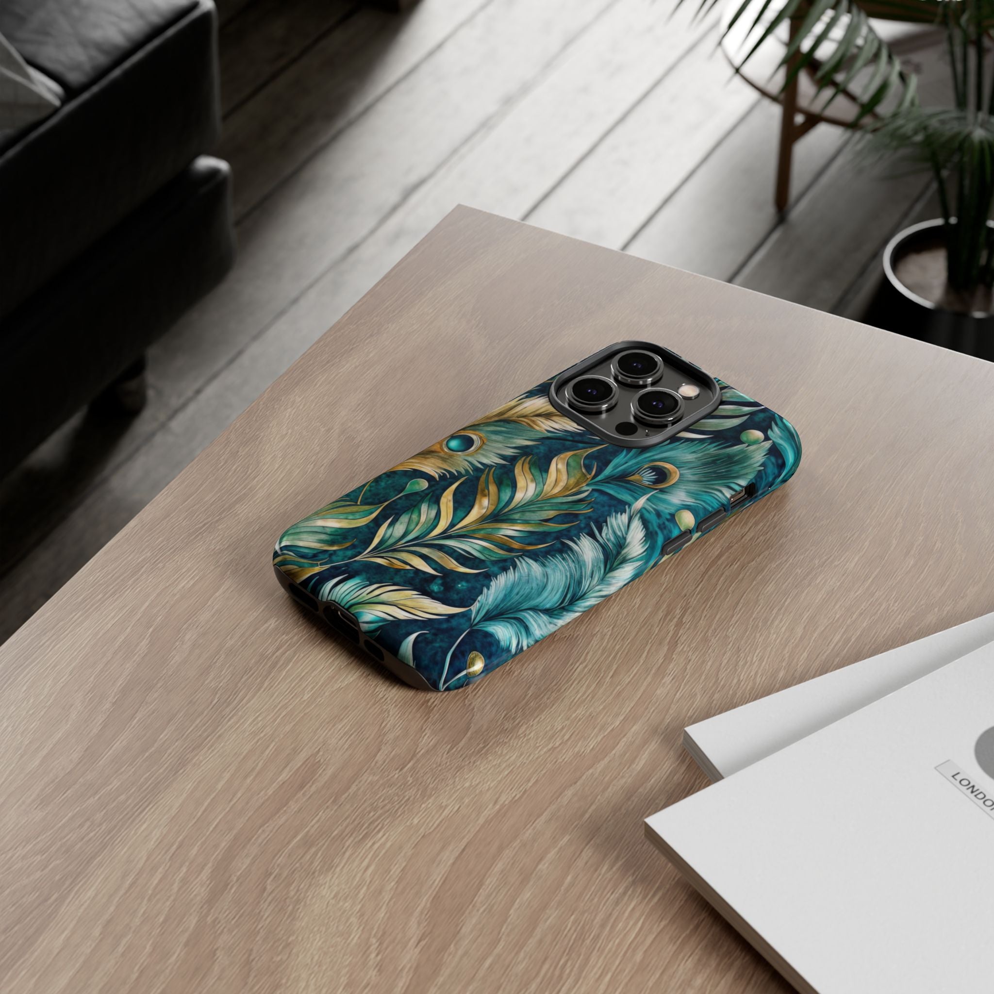 Peacock Feathers - Tough Guard Apple iPhone Case