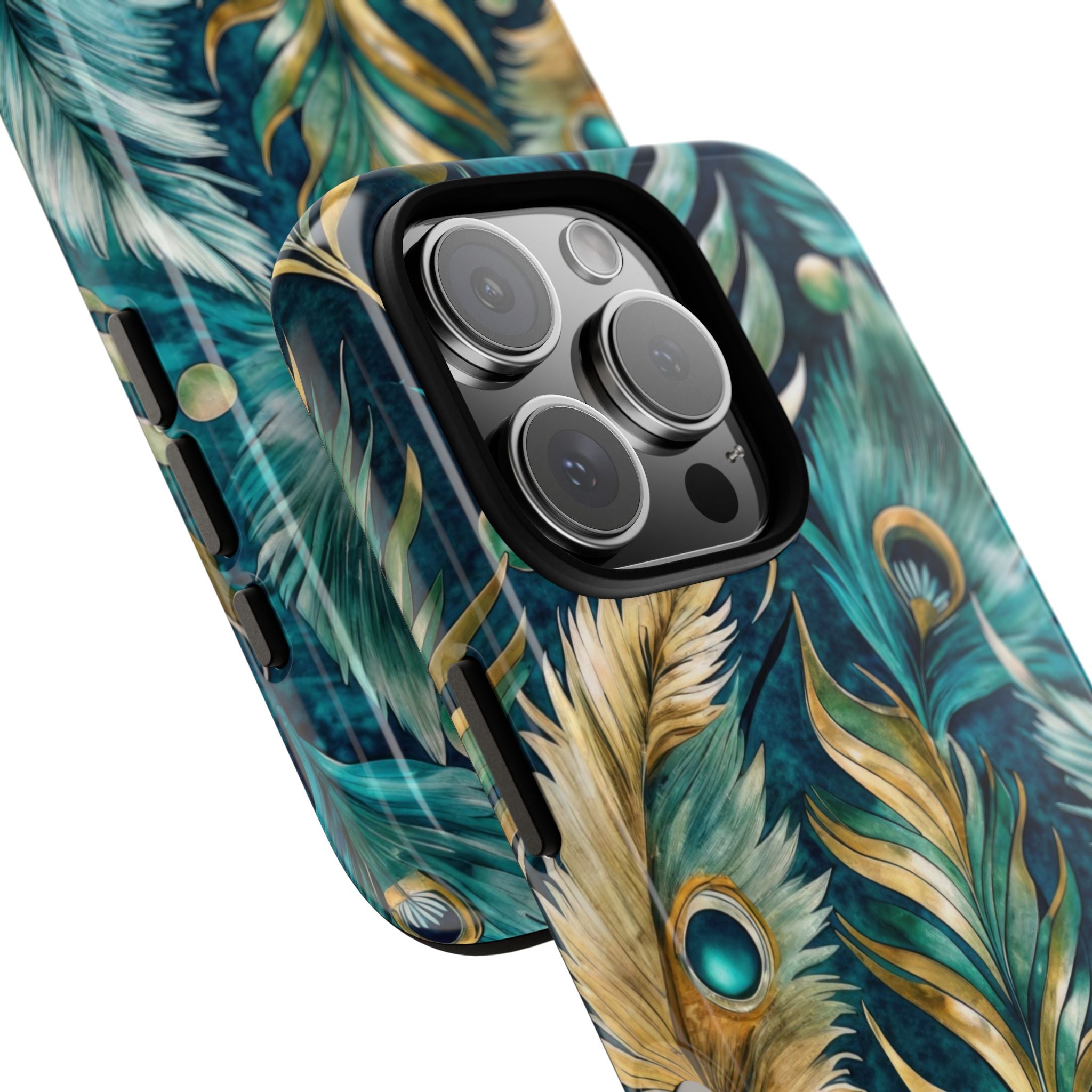 Peacock Feathers - Tough Guard Apple iPhone Case