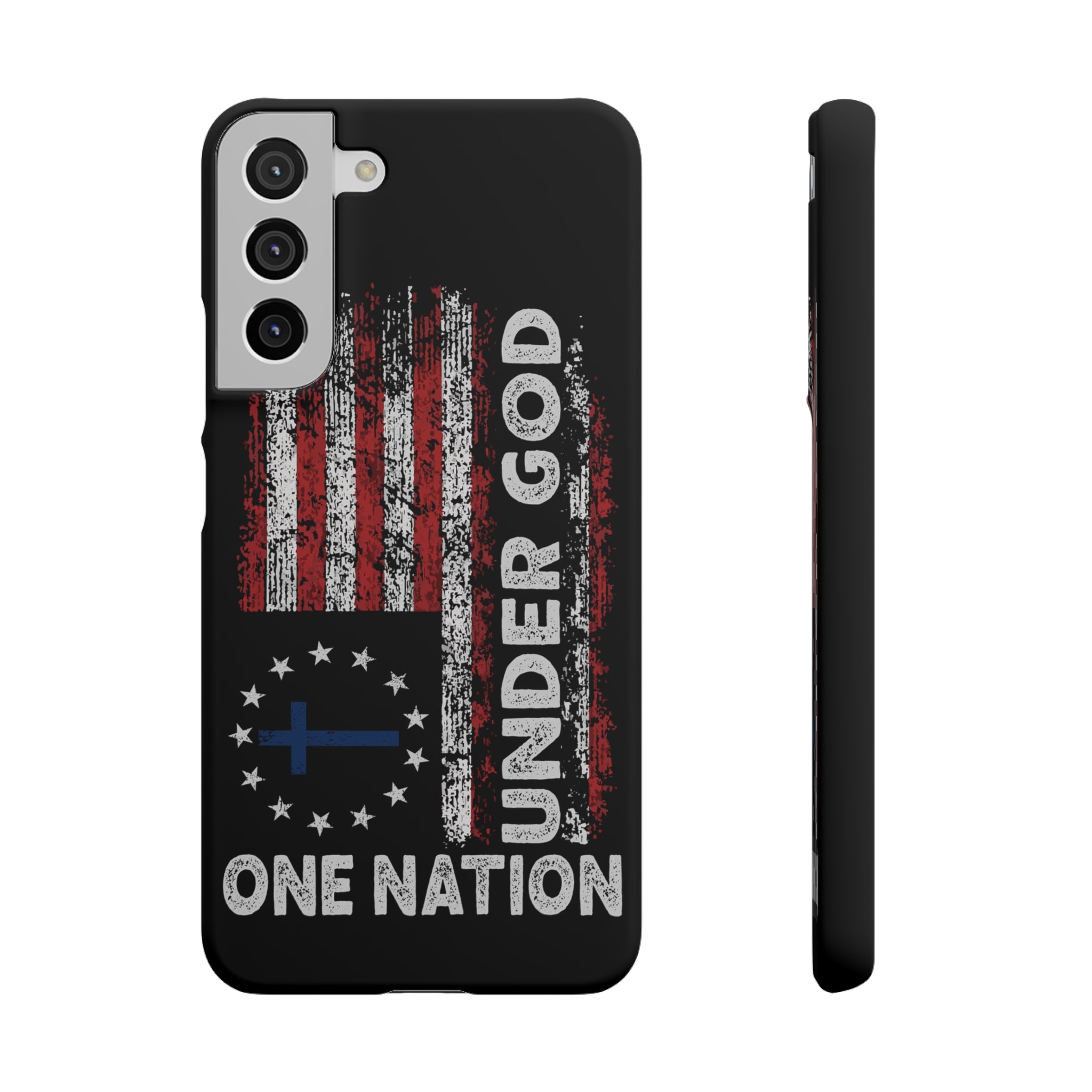 One Nation Under God American Flag - Snap Case Samsung Galaxy Case