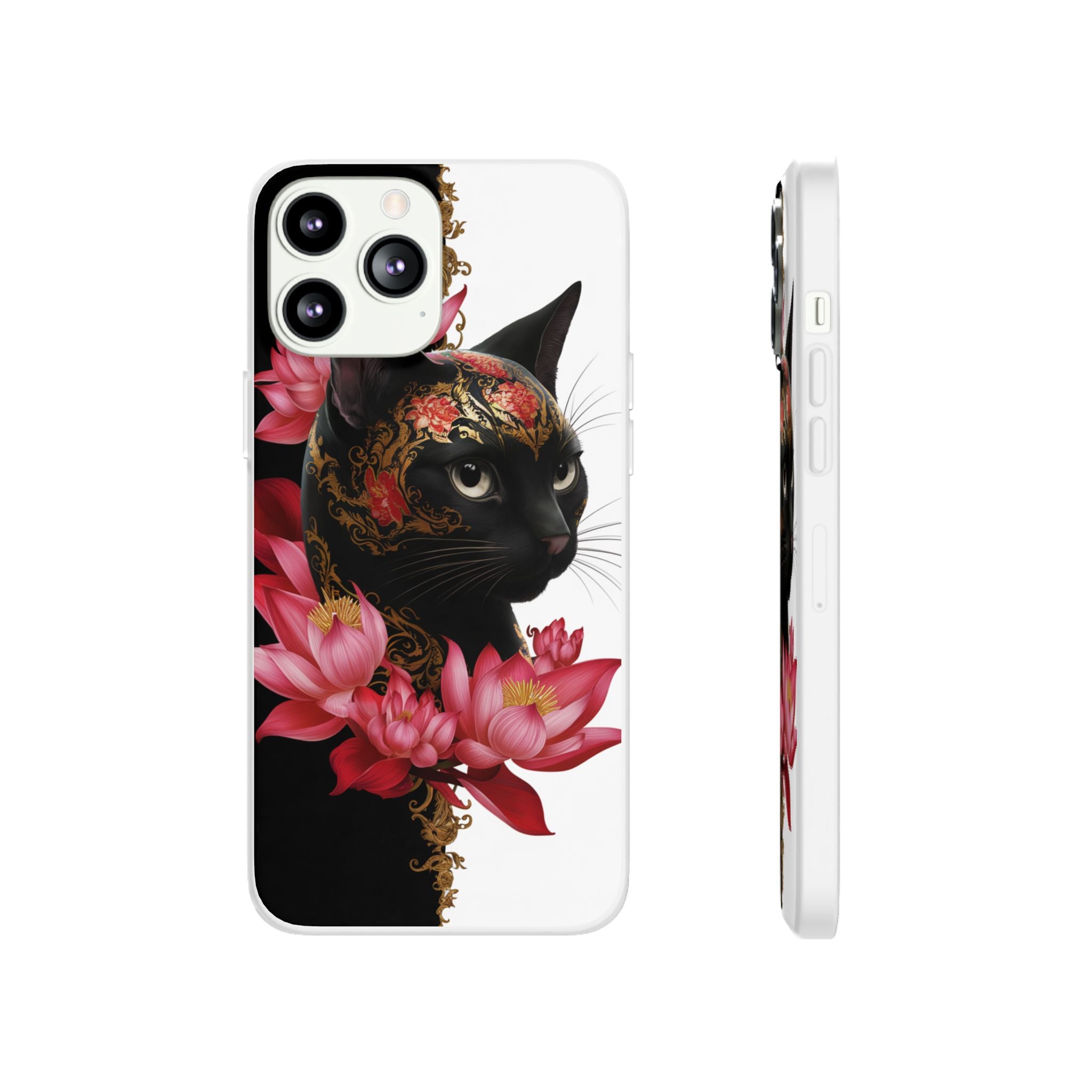 Yin & Yang Mystic Cat - Flexi Case Apple iPhone Case