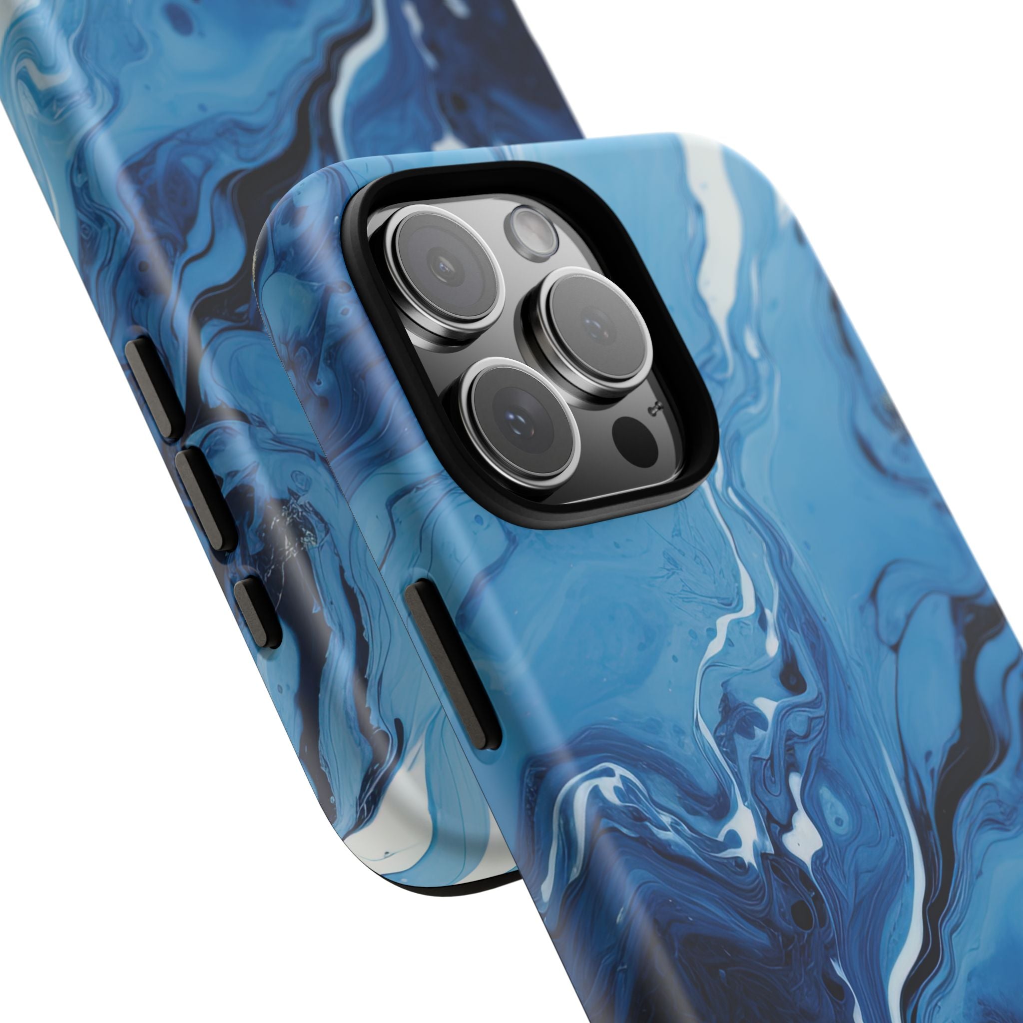 Blue Ocean Wave Marble - Tough Guard Apple iPhone Case