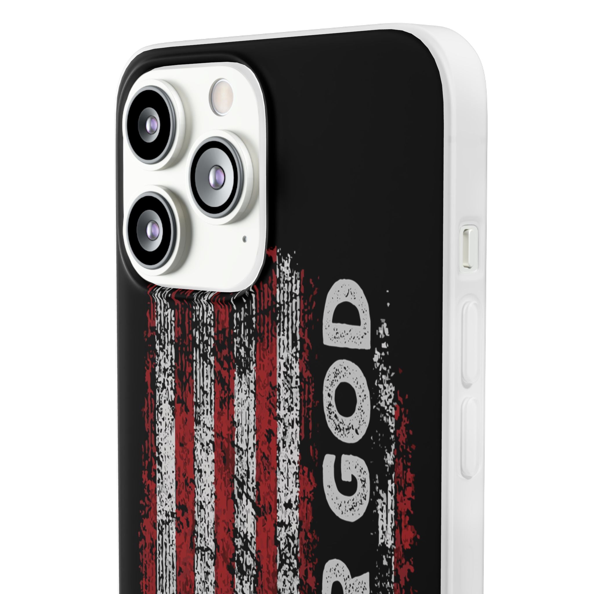 One Nation Under God American Flag - Flexi Case Apple iPhone Case