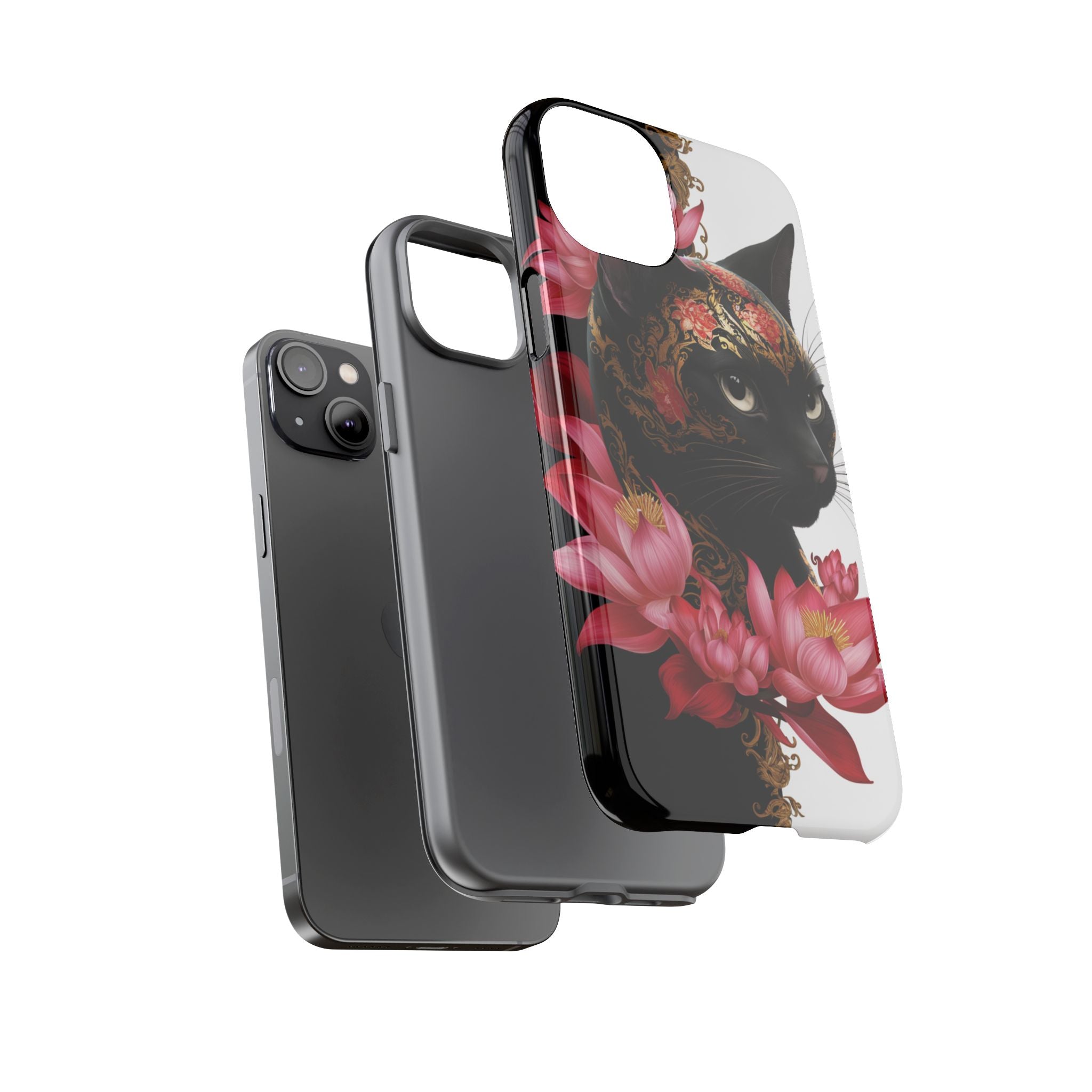 Yin & Yang Mystic Cat - Tough Guard Apple iPhone Case