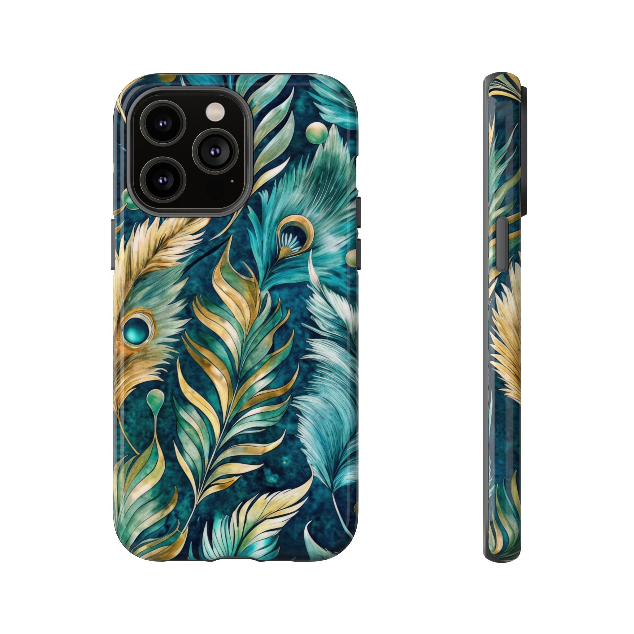 Peacock Feathers - Tough Guard Apple iPhone Case