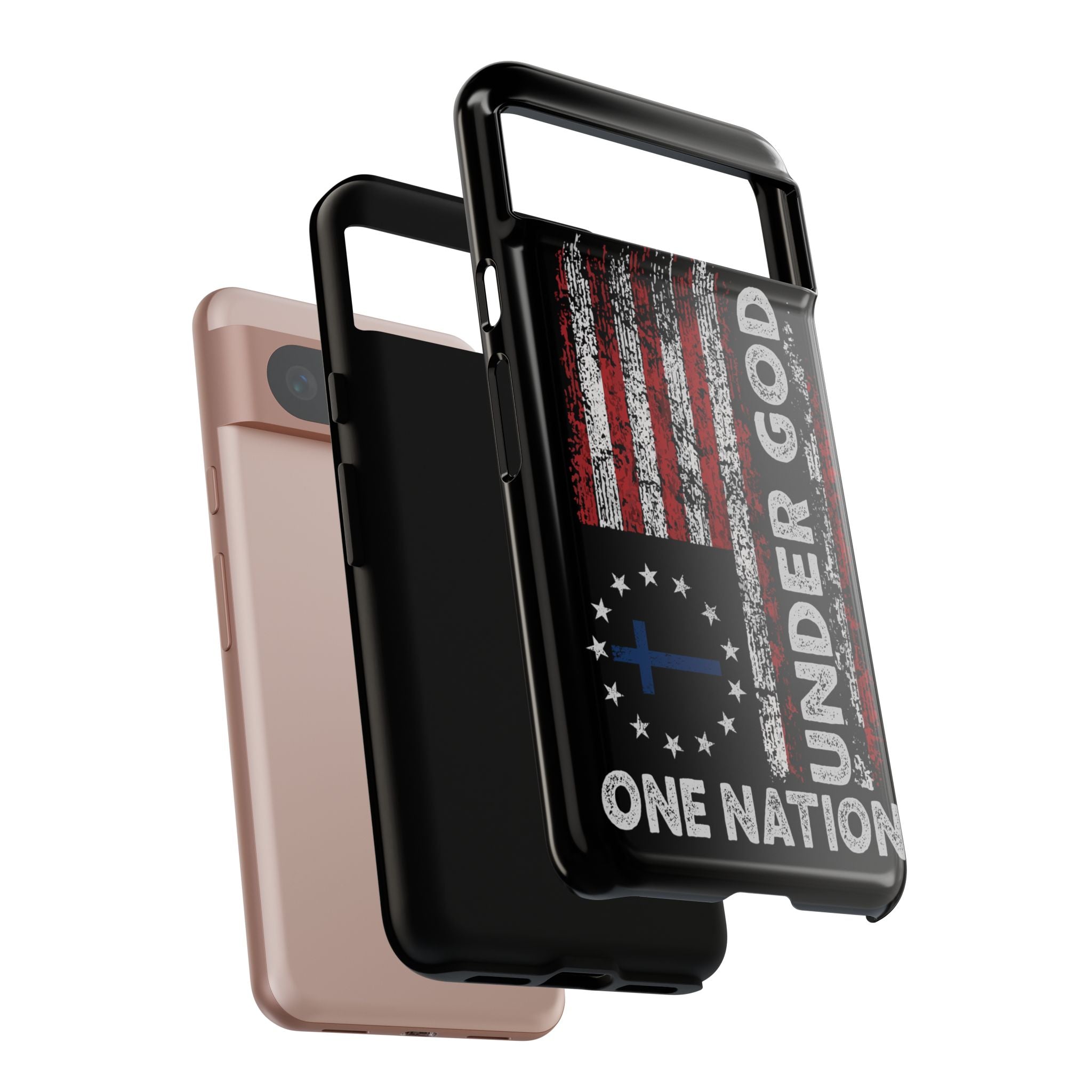 One Nation Under God American Flag - Tough Guard Google Pixel Case