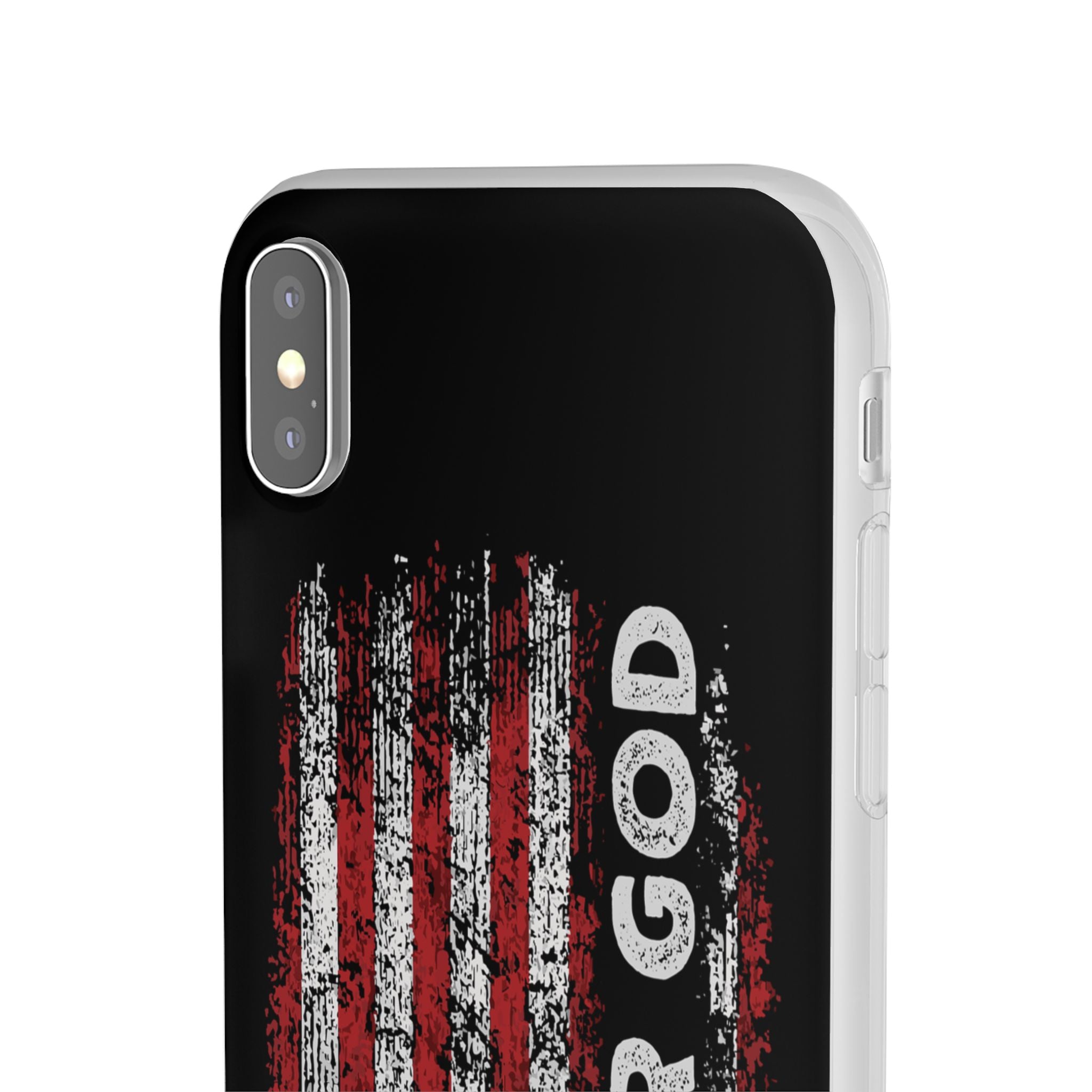 One Nation Under God American Flag - Flexi Case Apple iPhone Case