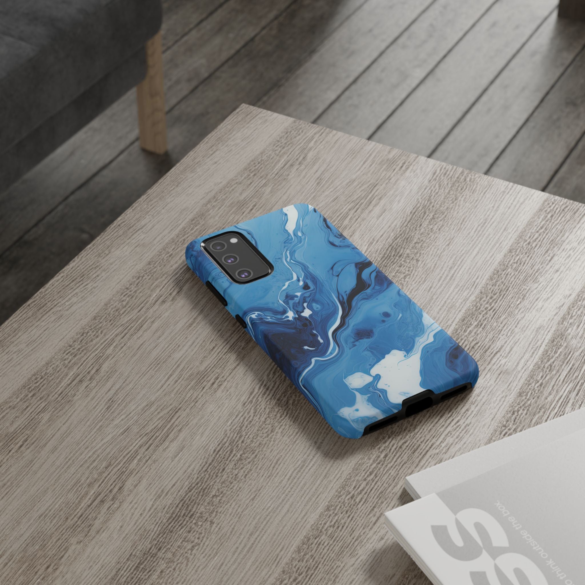 Blue Ocean Wave Marble - Tough Guard Samsung Galaxy Case