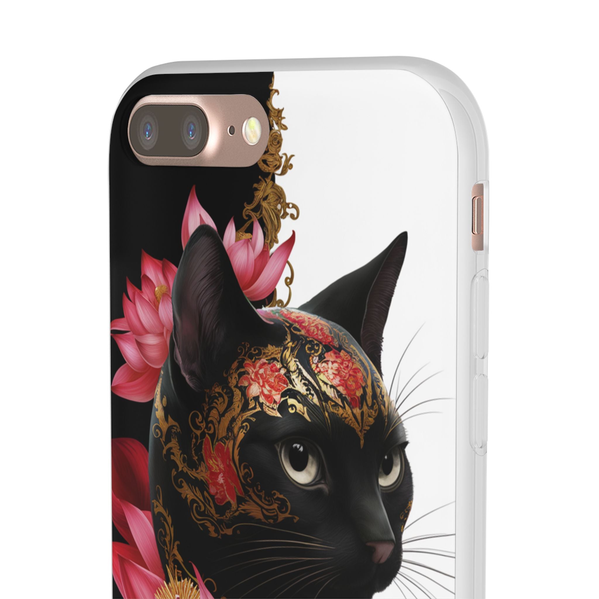 Yin & Yang Mystic Cat - Flexi Case Apple iPhone Case
