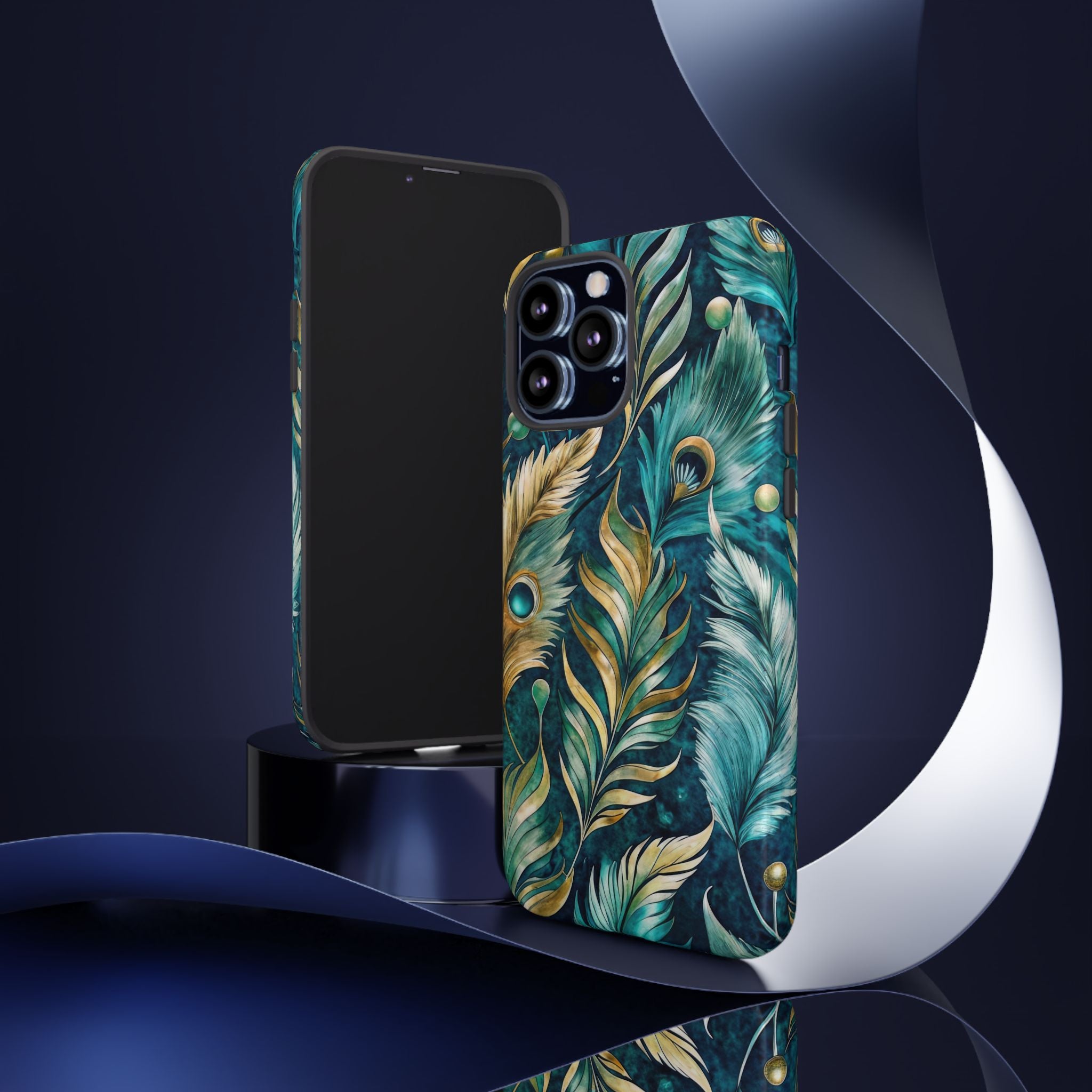 Peacock Feathers - Tough Guard Apple iPhone Case