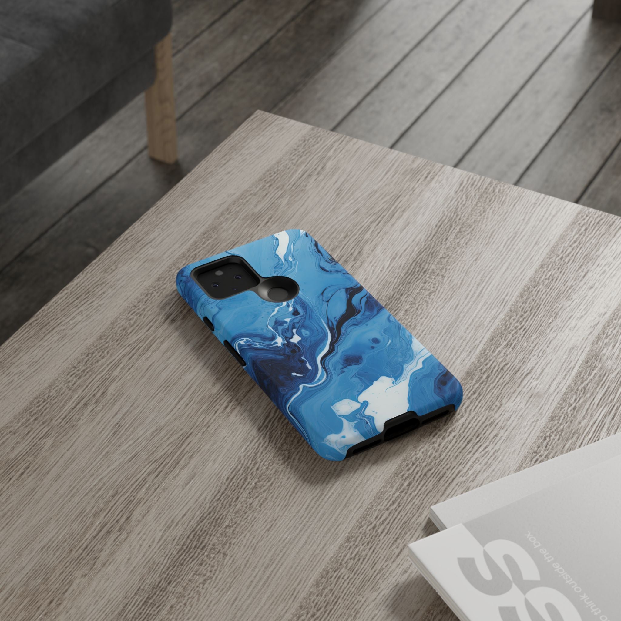 Blue Ocean Wave Marble - Tough Guard Google Pixel Case