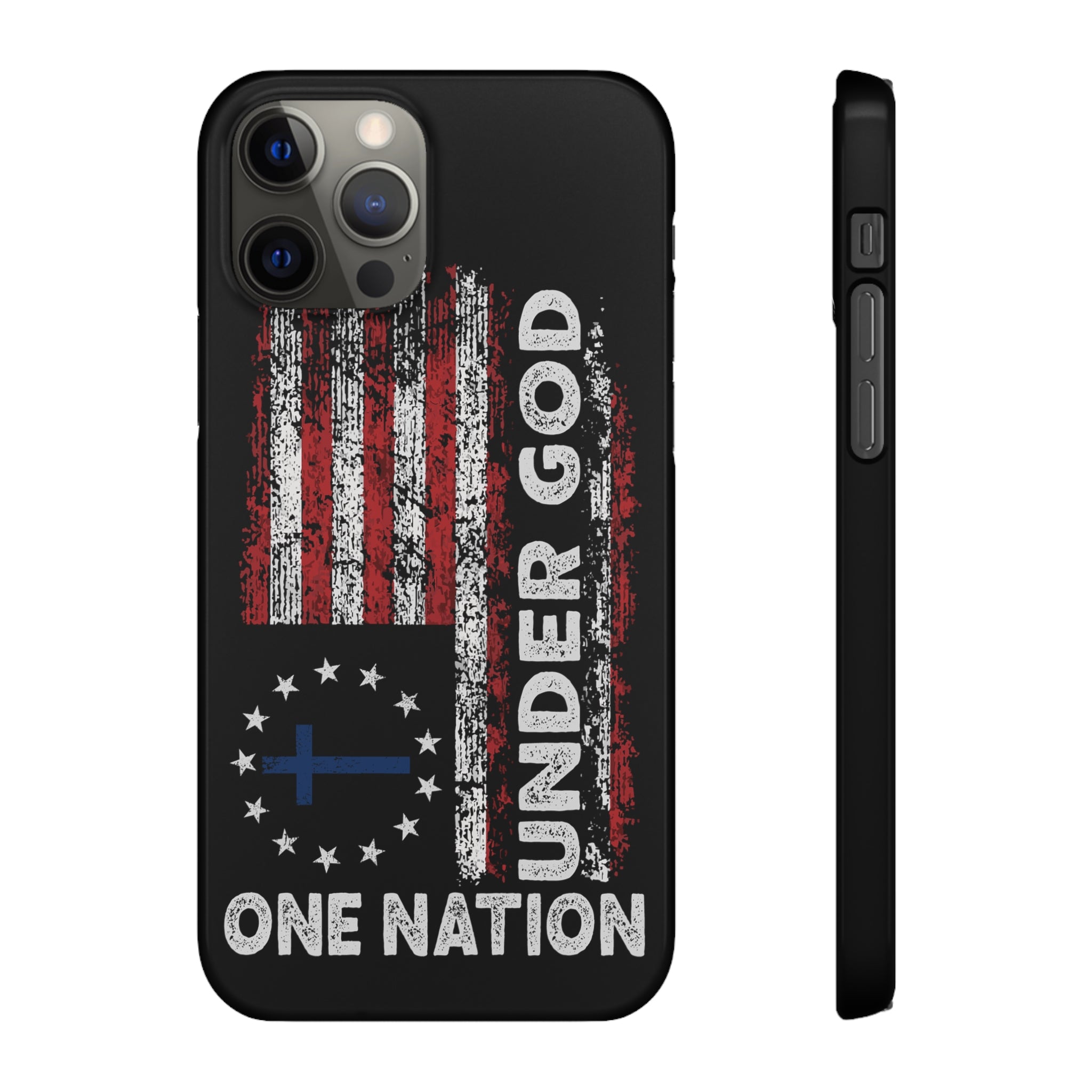 One Nation Under God American Flag - Snap Case Apple iPhone Case