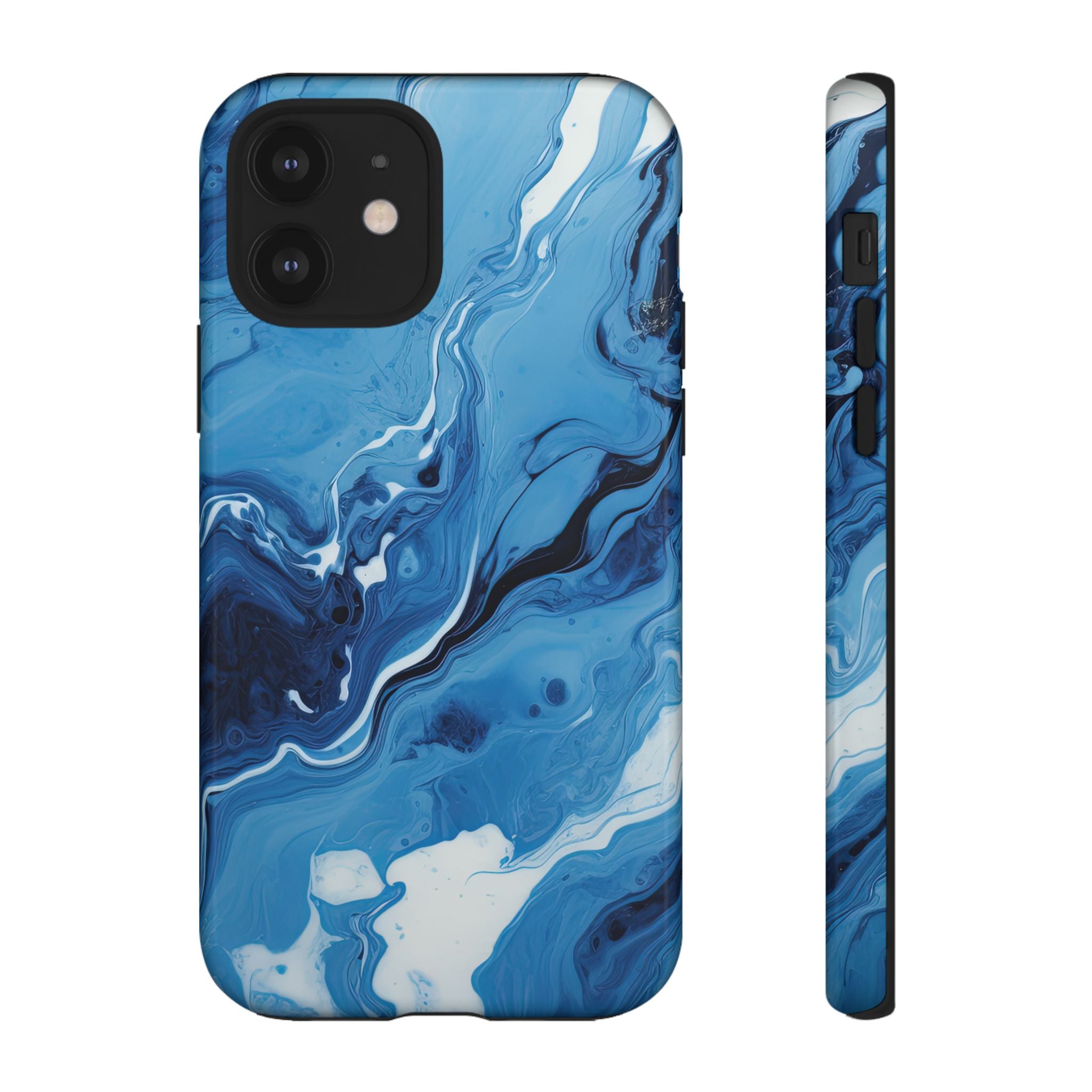 Blue Ocean Wave Marble - Tough Guard Apple iPhone Case