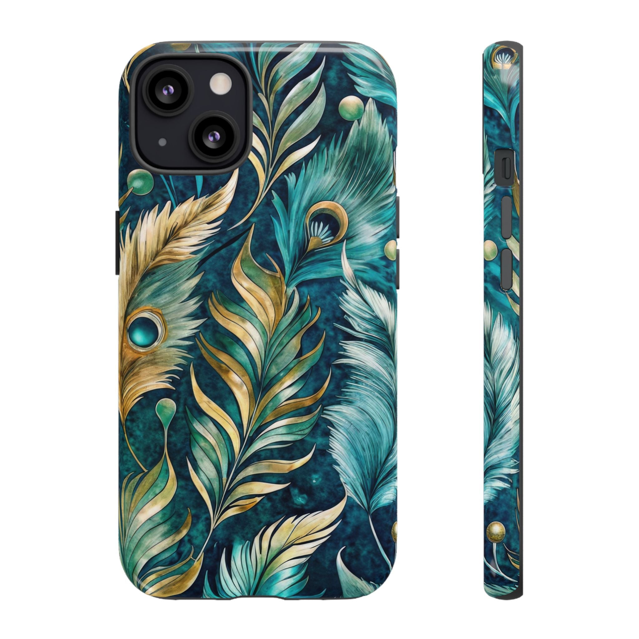 Peacock Feathers - Tough Guard Apple iPhone Case