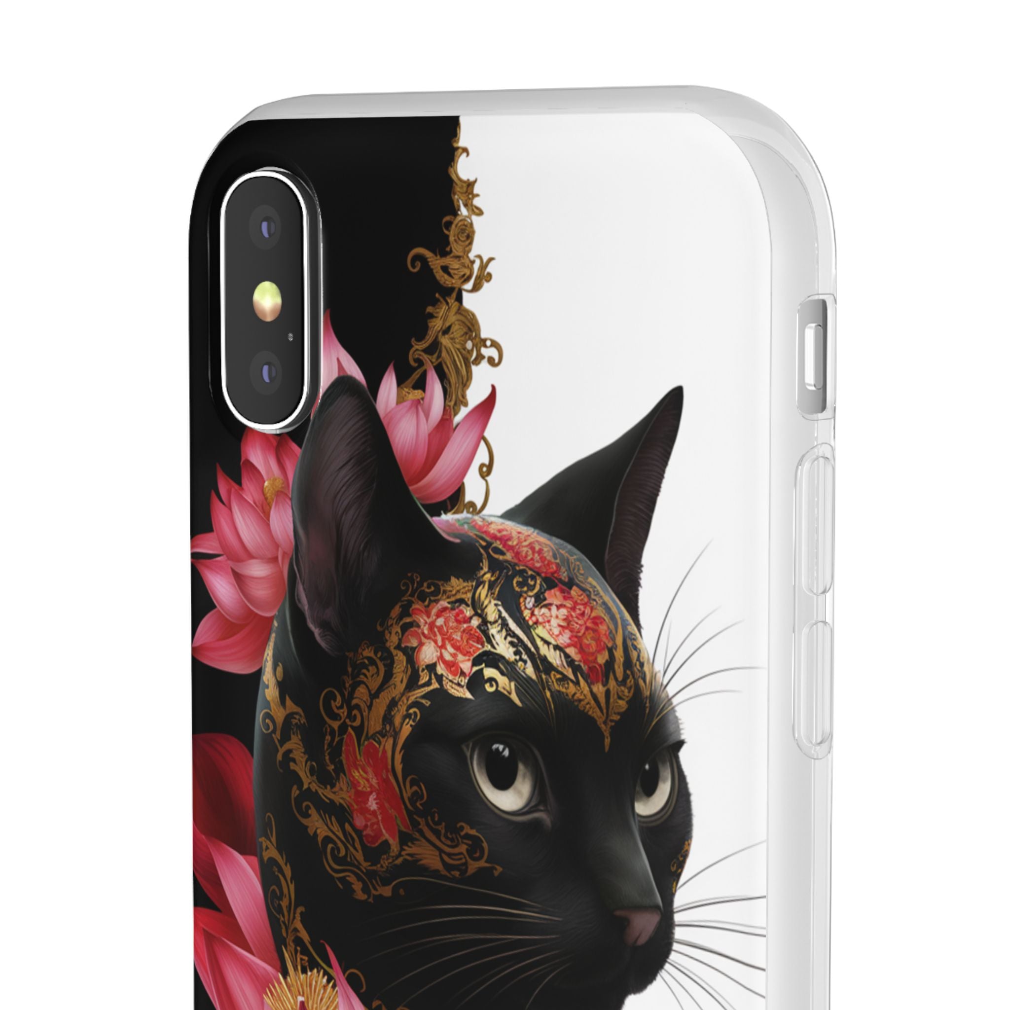 Yin & Yang Mystic Cat - Flexi Case Apple iPhone Case