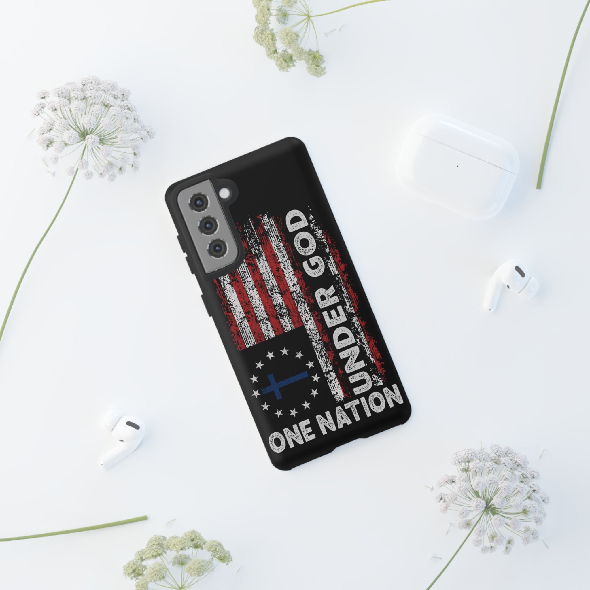 One Nation Under God American Flag - Tough Guard Samsung Galaxy Case