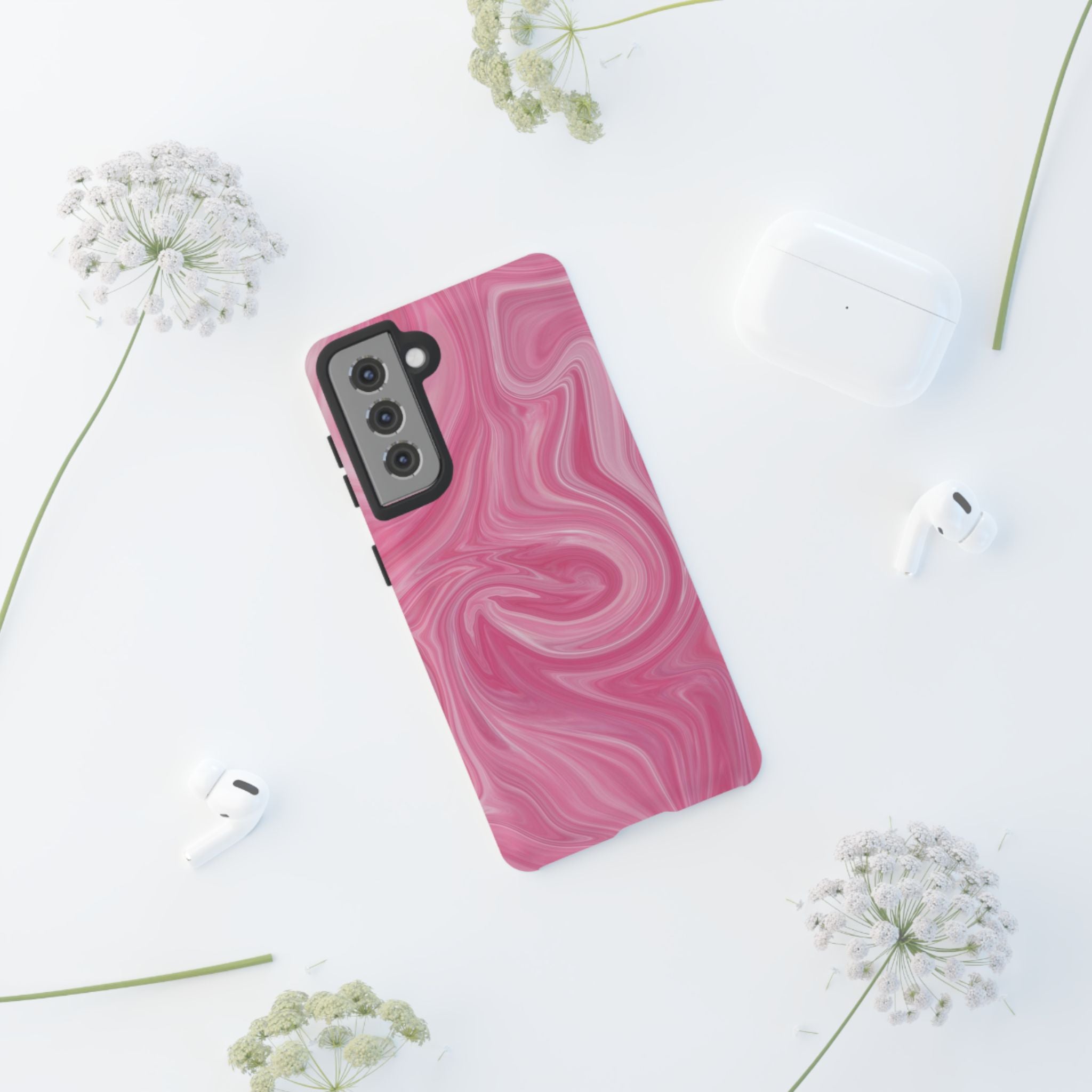 Pink Blush Marble - Tough Guard Samsung Galaxy Case