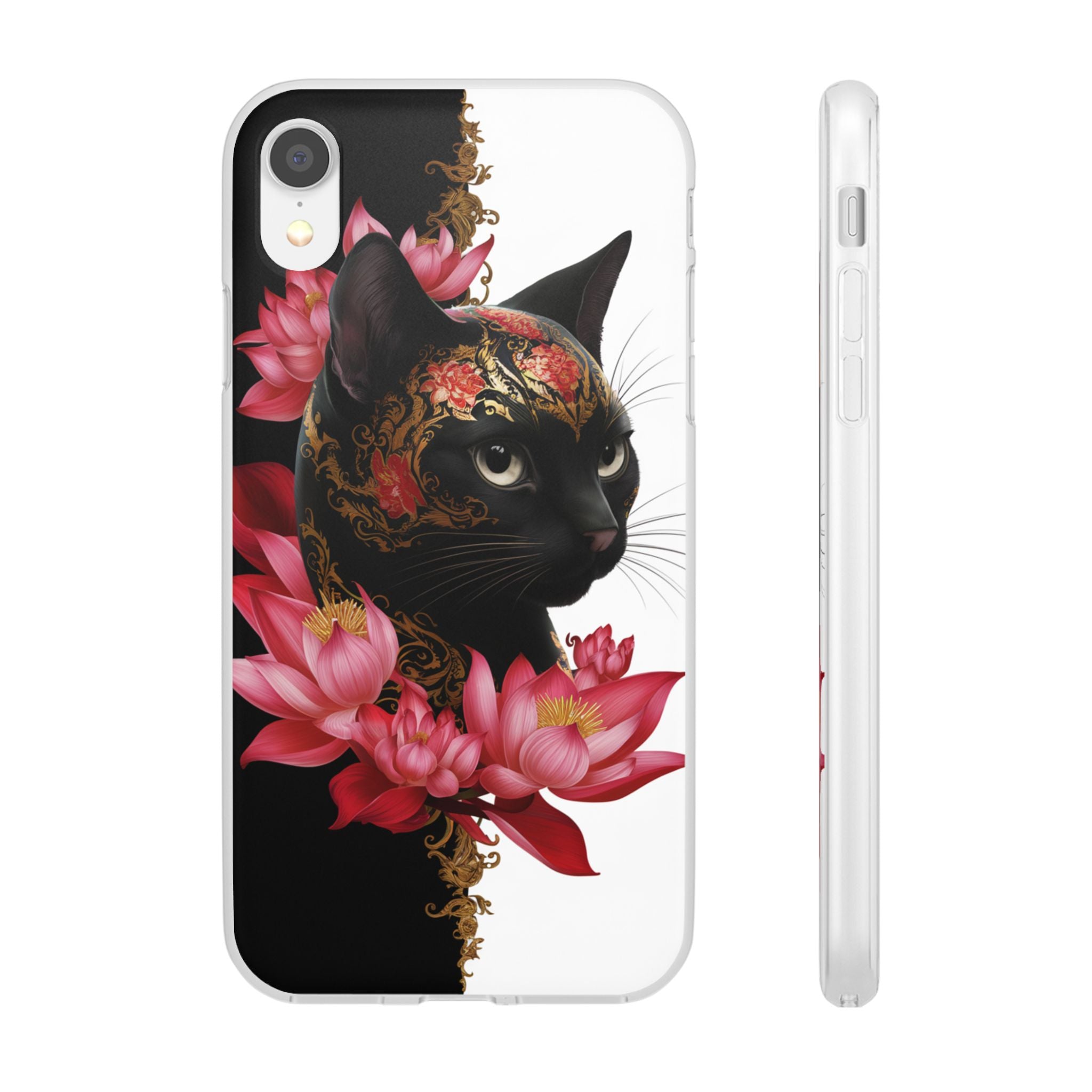 Yin & Yang Mystic Cat - Flexi Case Apple iPhone Case