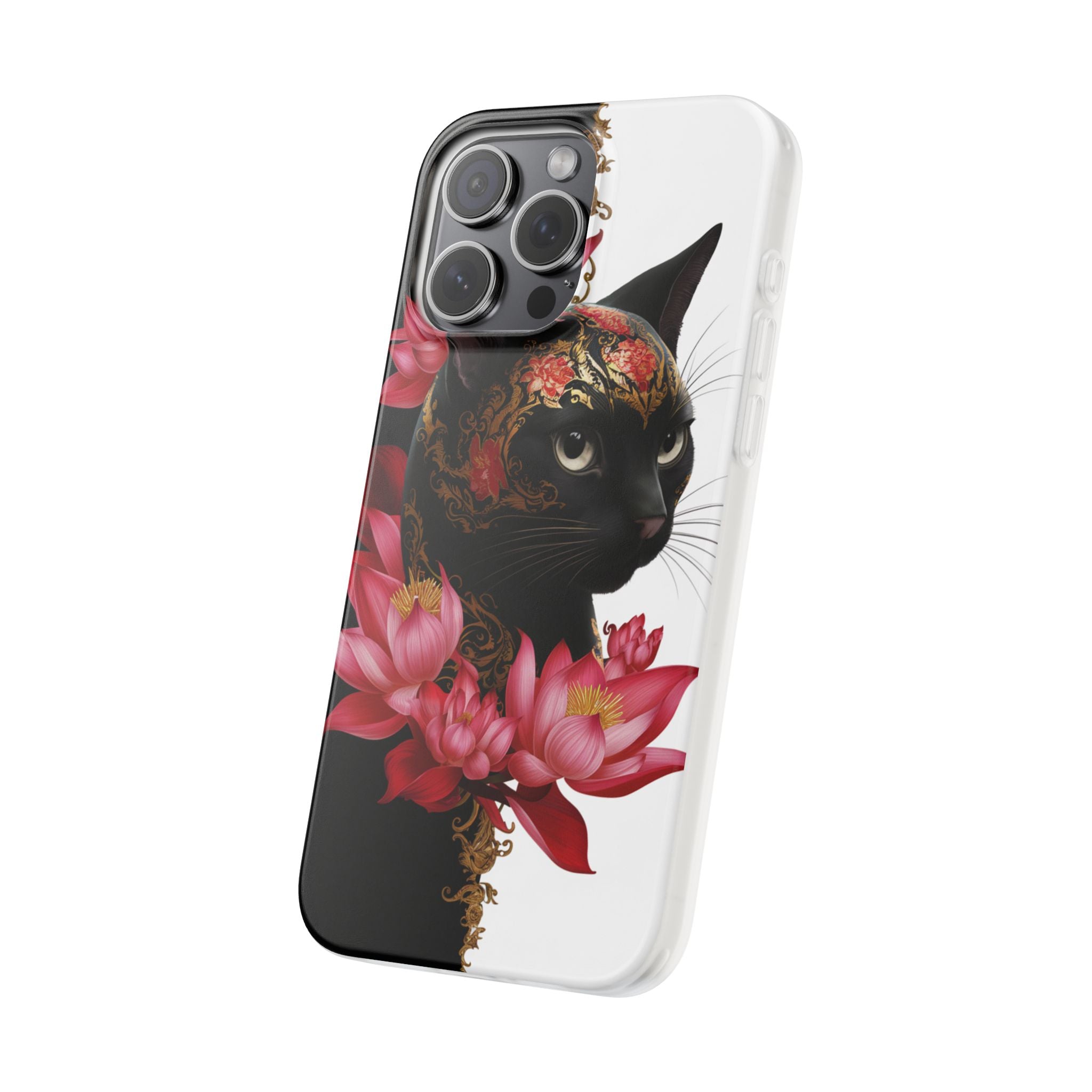 Yin & Yang Mystic Cat - Flexi Case Apple iPhone Case