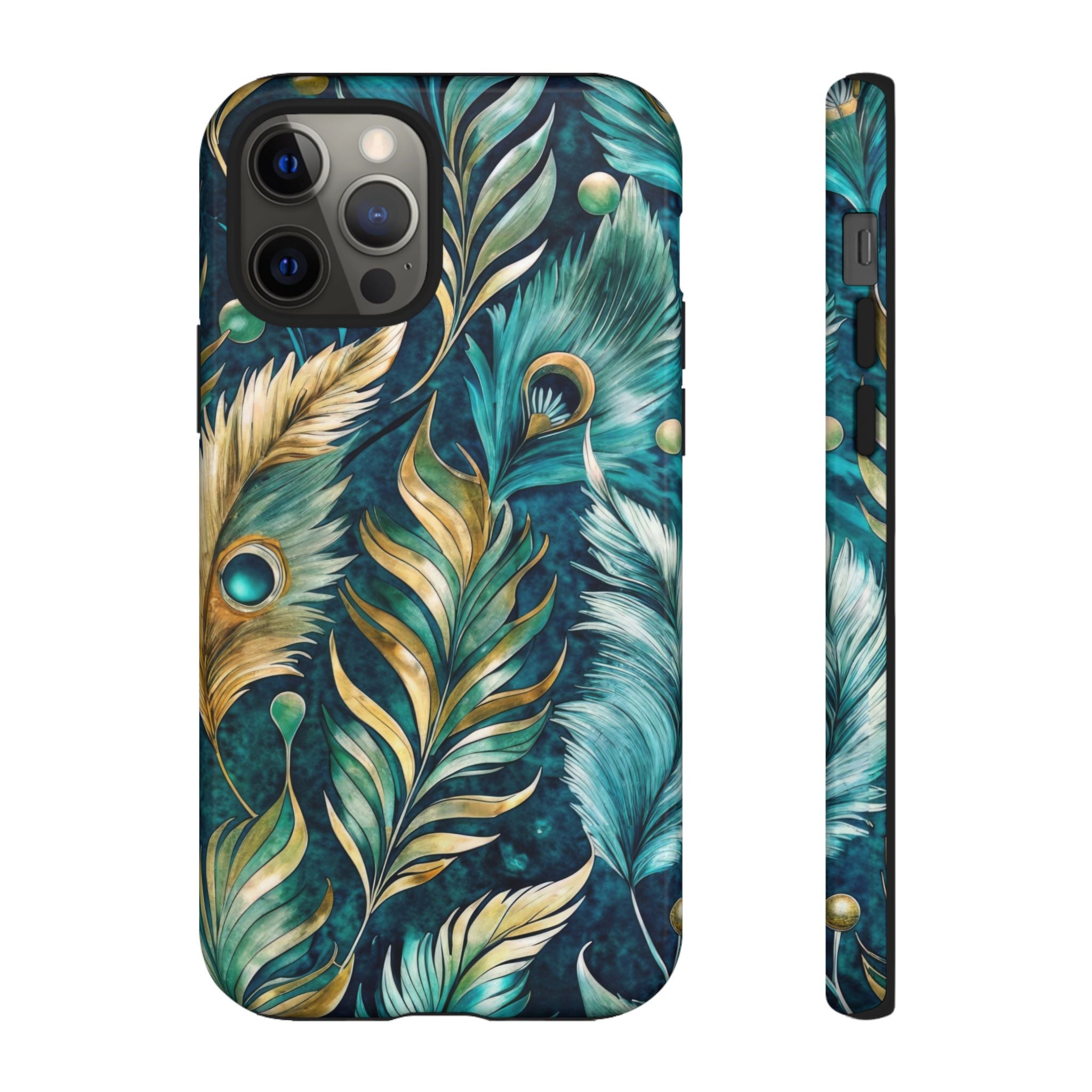 Peacock Feathers - Tough Guard Apple iPhone Case