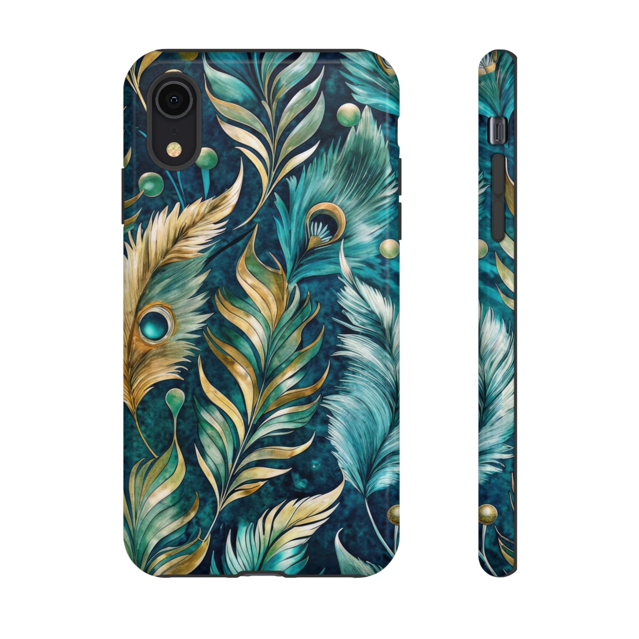 Peacock Feathers - Tough Guard Apple iPhone Case