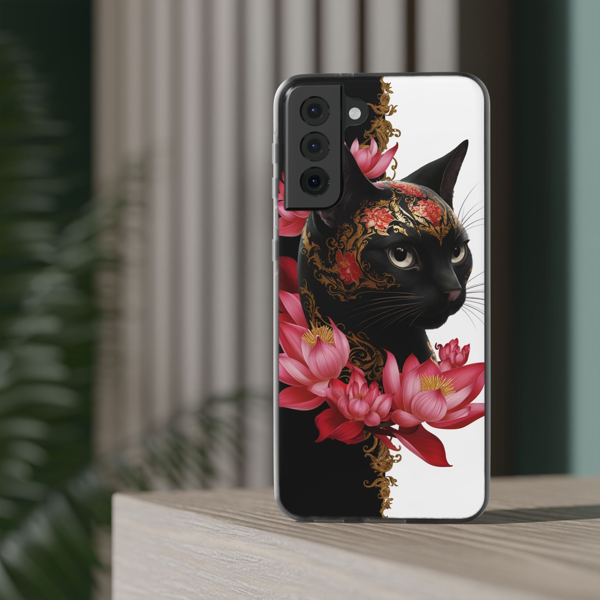Yin & Yang Mystic Cat - Flexi Case Samsung Galaxy Case