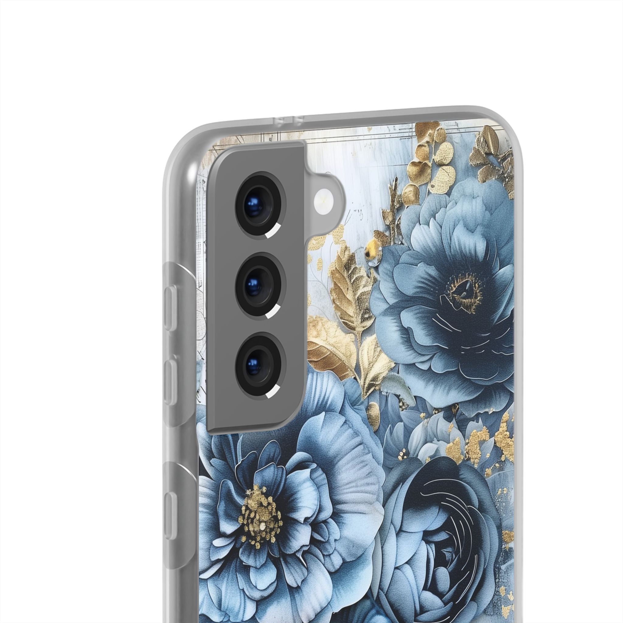Blooming Blue Floral Bouquet Flexi Case - Samsung Galaxy Case