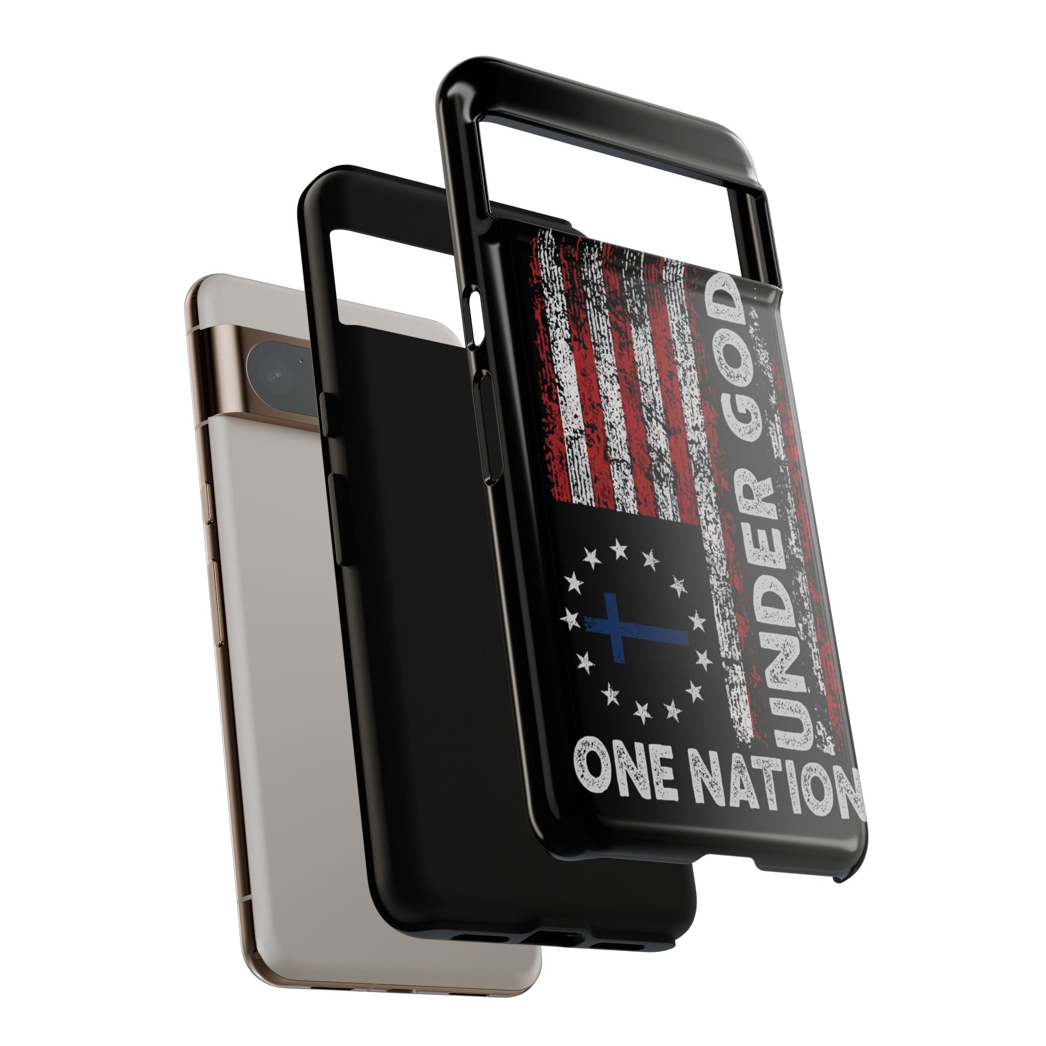 One Nation Under God American Flag - Tough Guard Google Pixel Case