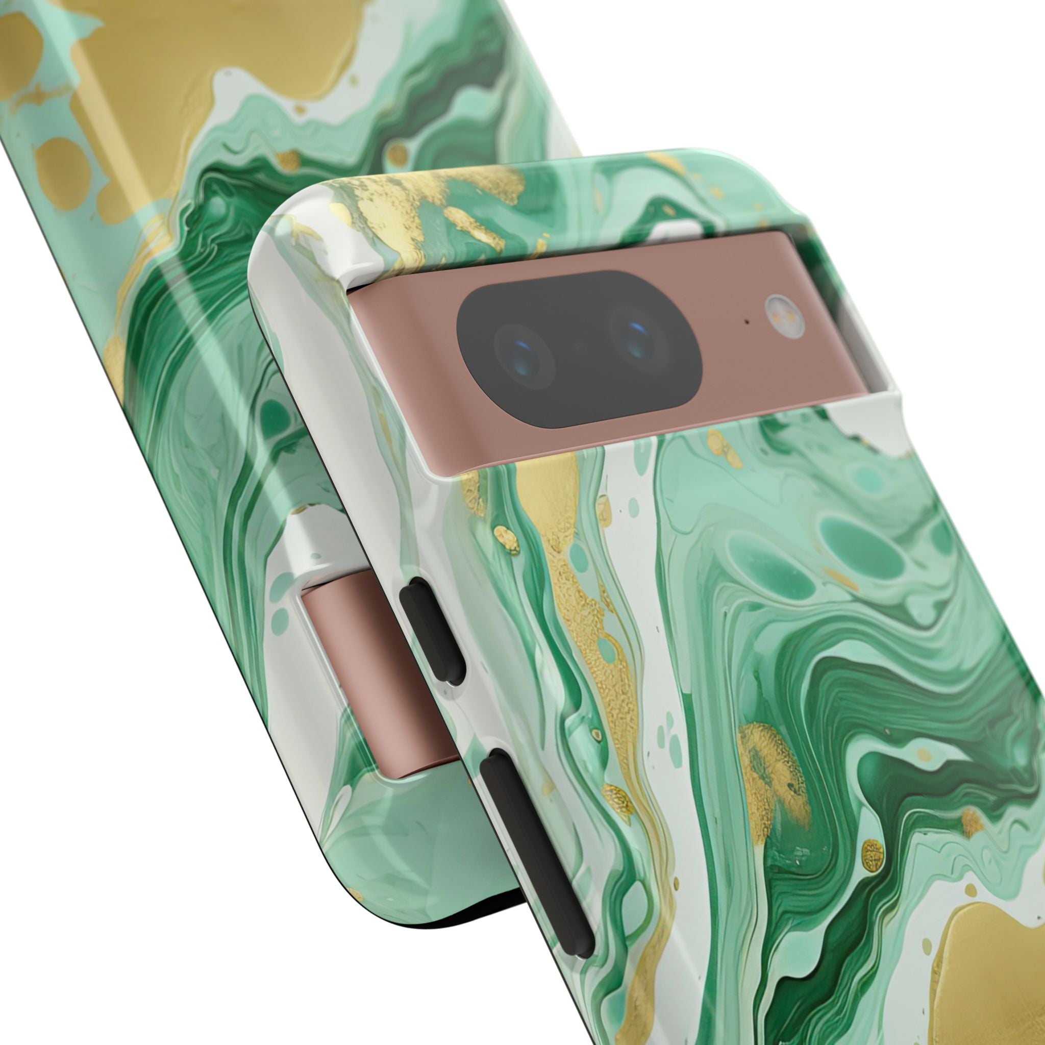 Emerald Gold Marble - Tough Guard Google Pixel Case