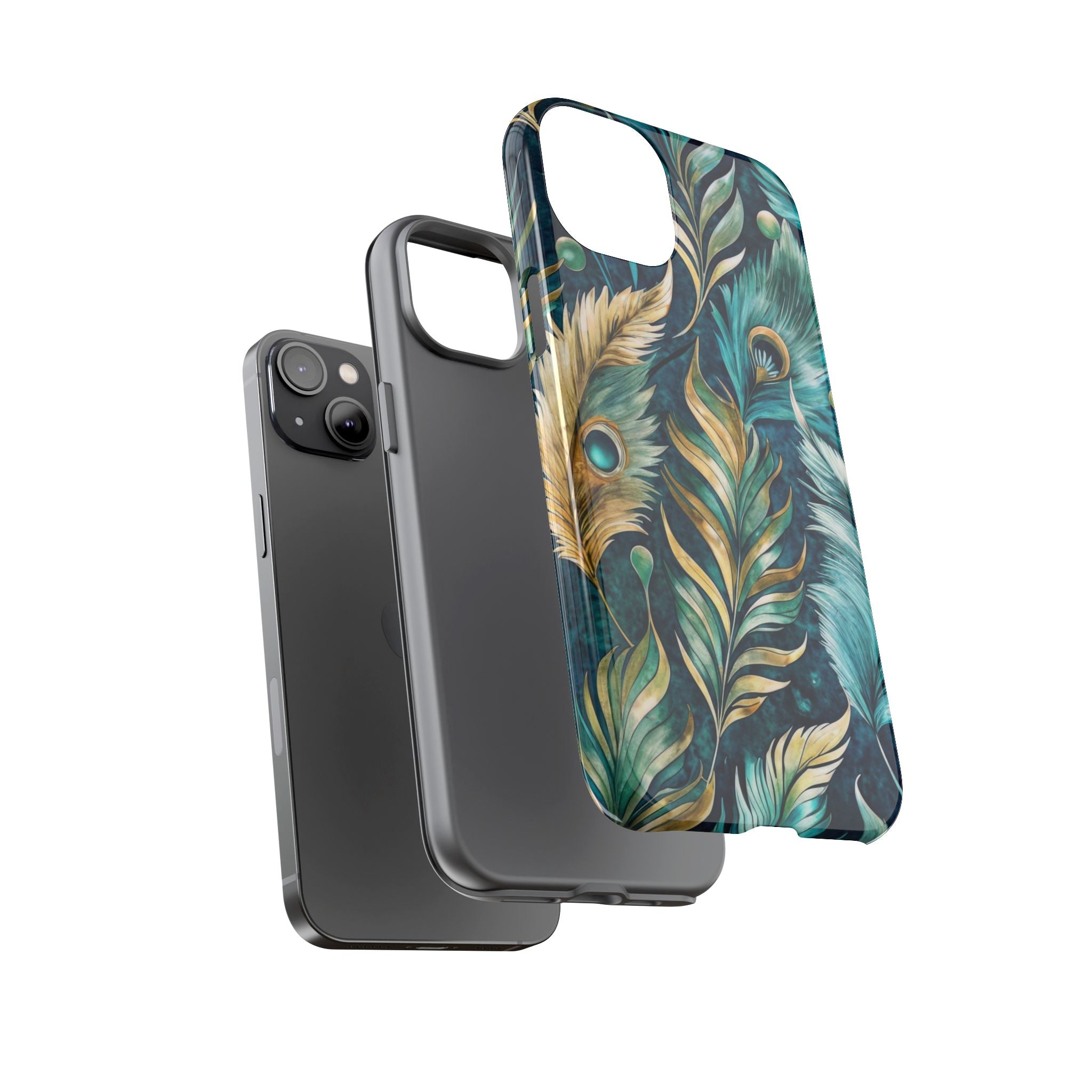 Peacock Feathers - Tough Guard Apple iPhone Case