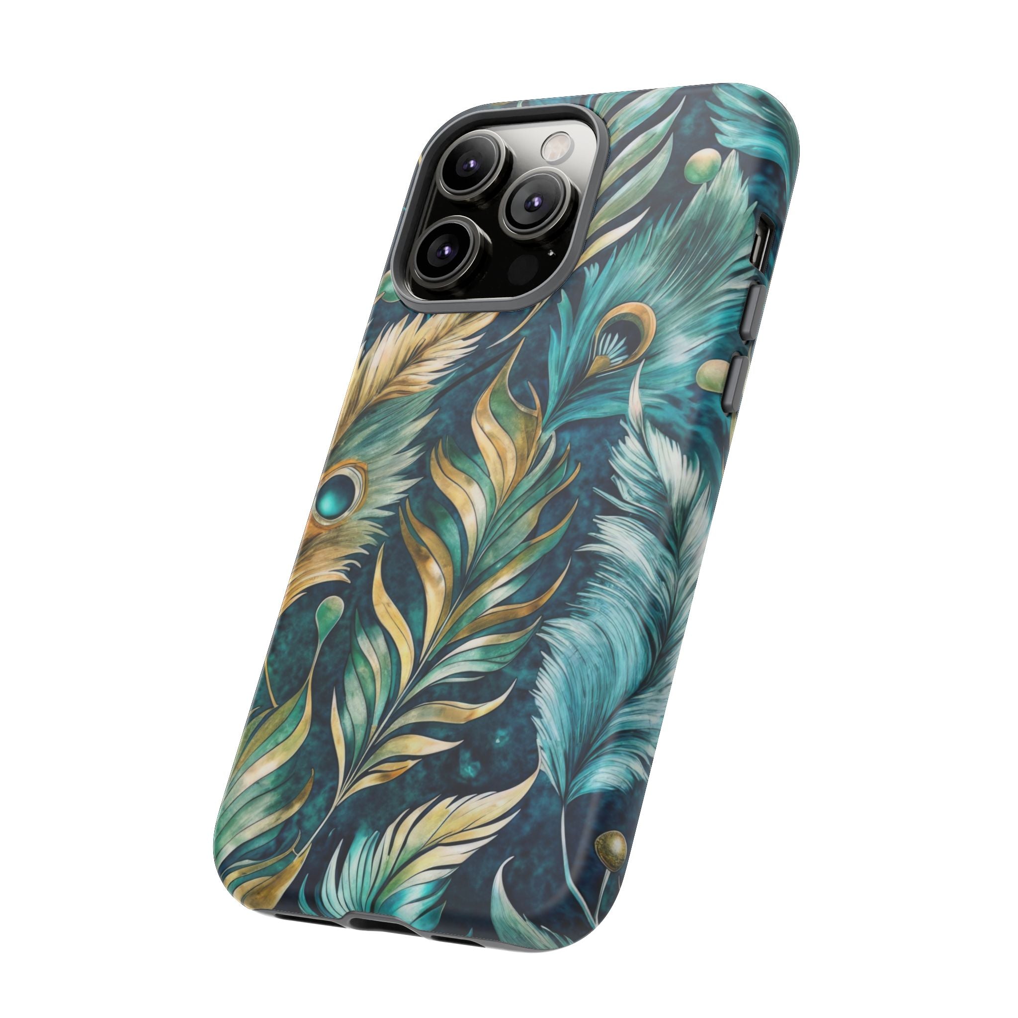 Peacock Feathers - Tough Guard Apple iPhone Case
