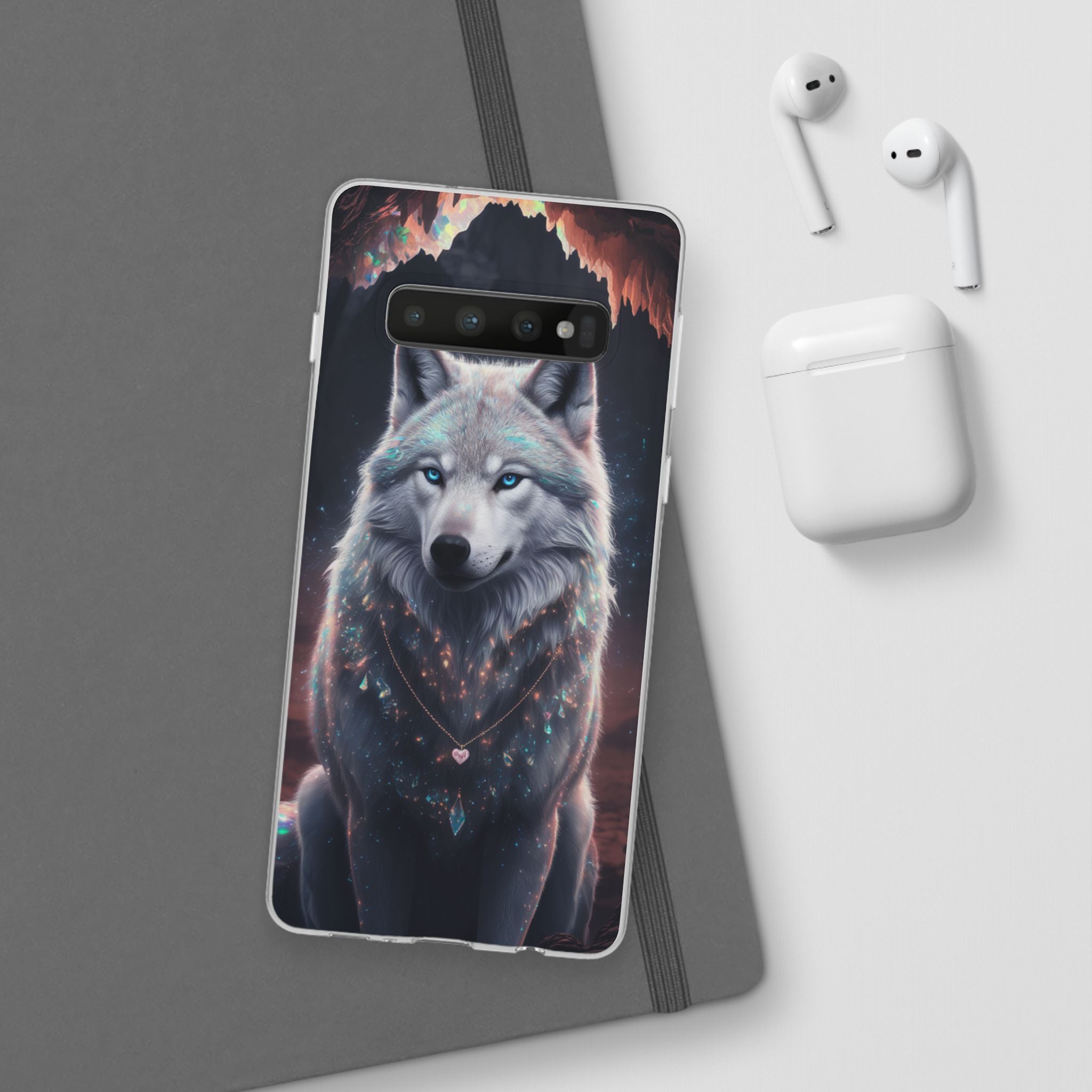 Majestic Guardian Wolf - Flexi Case Samsung Galaxy
